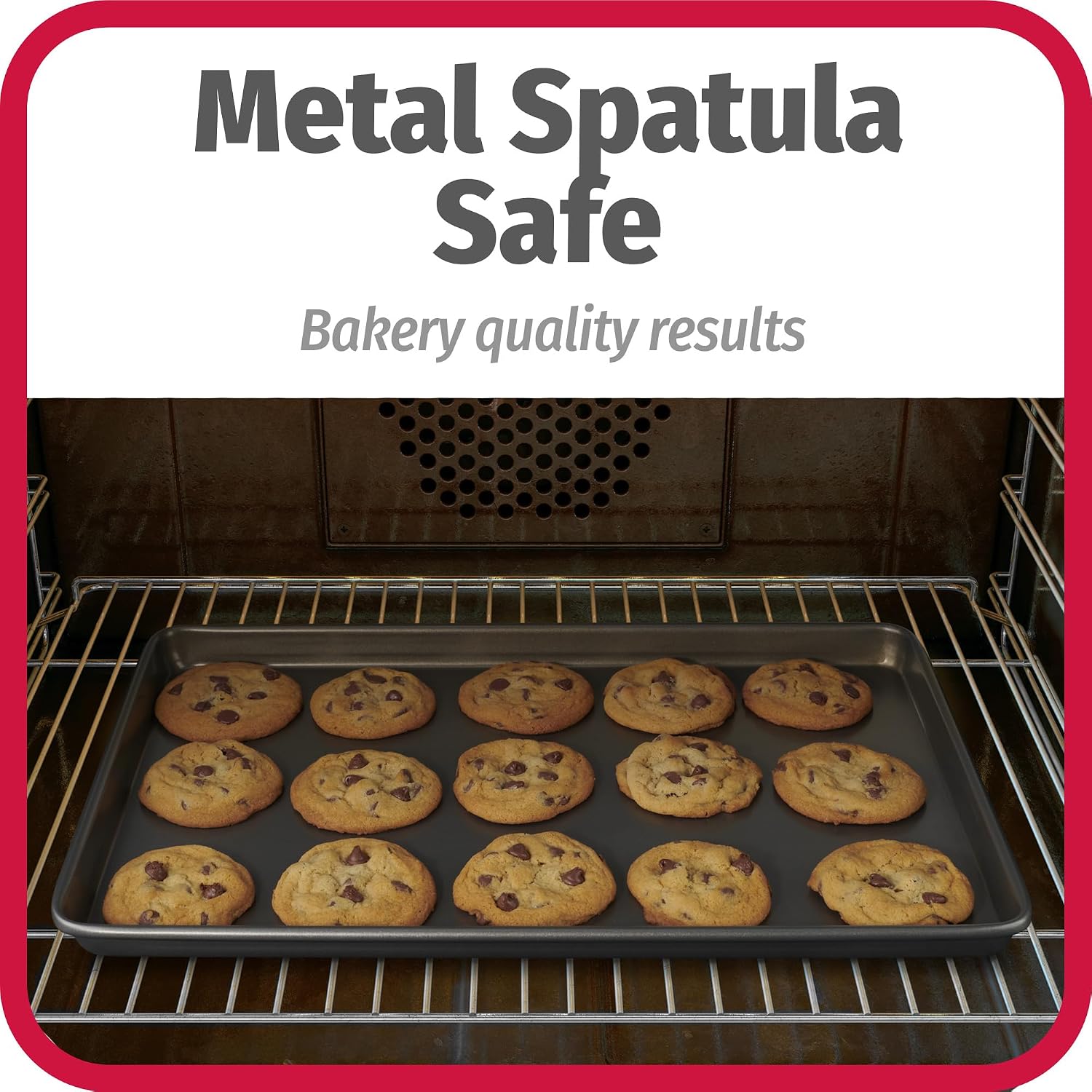 GoodCook Everyday Nonstick Baking Sheet Set, 3 Pack Includes Small (13×9), Medium (15×1) and Large (17×11) Pans, Carbon Steel Construction Cookie Sheets Bakeware Set, Gray