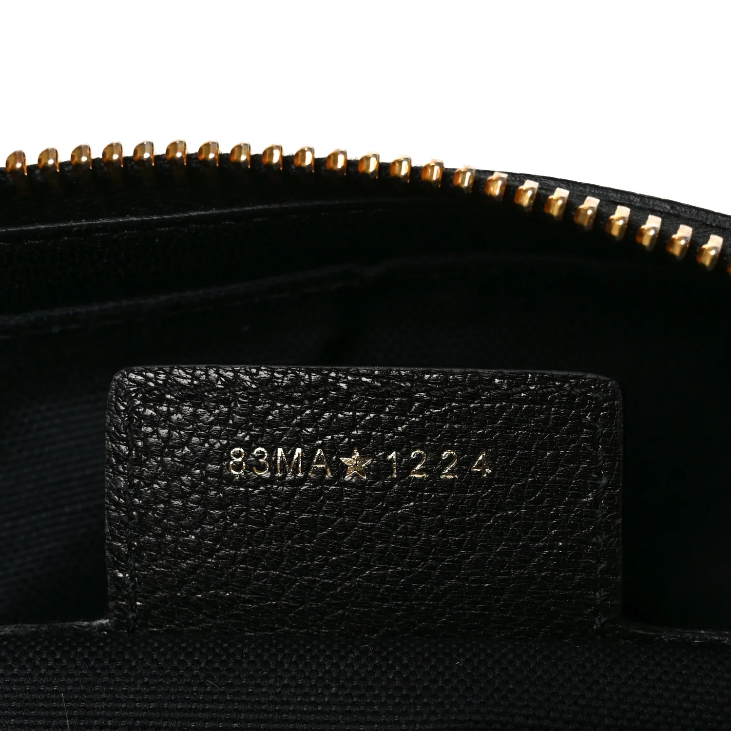 Shiny Grained Calfskin Macrocannage Medium D-Journey Bag Black