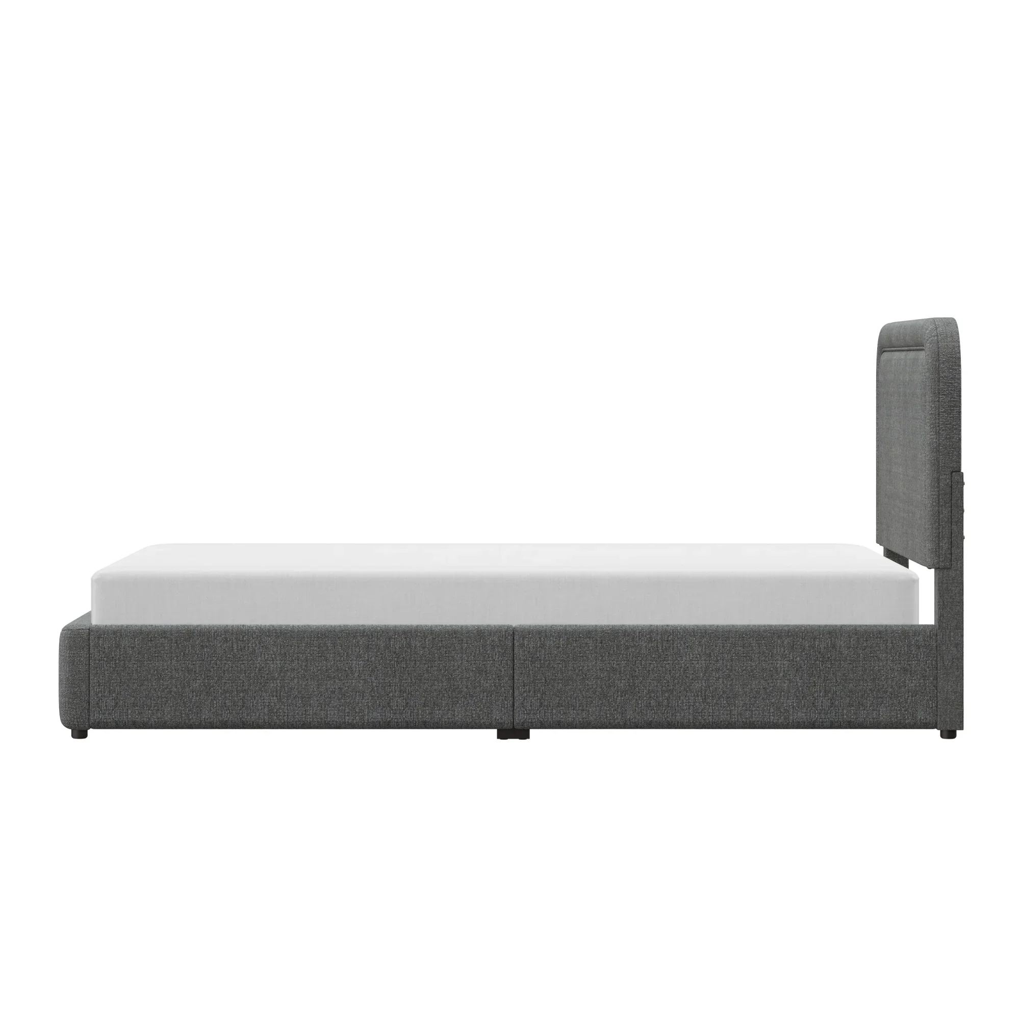 Better Homes & Gardens Juliet King Boucle Platform Bed, Ivory