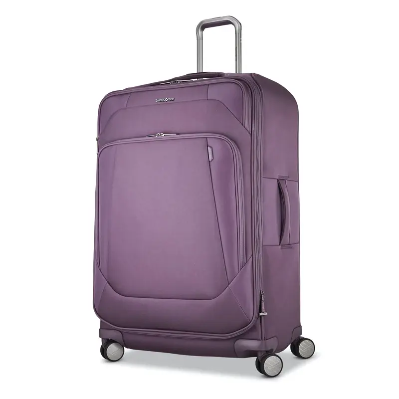 Dahlia Purple Theorym Large Spinner Checked Luggage | 5347-AGXBW - SAMSONITE OUTLET