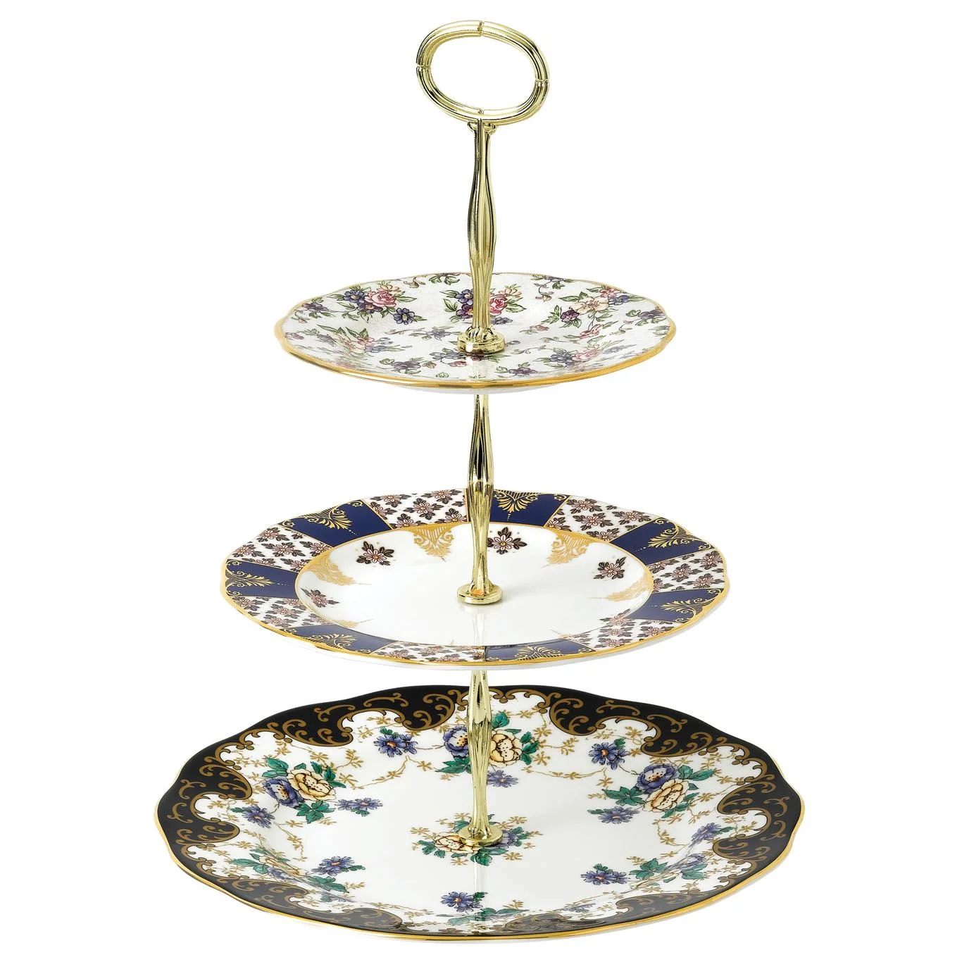 Royal Albert 100 Years of Royal Albert 3-Tier Cake Stand 