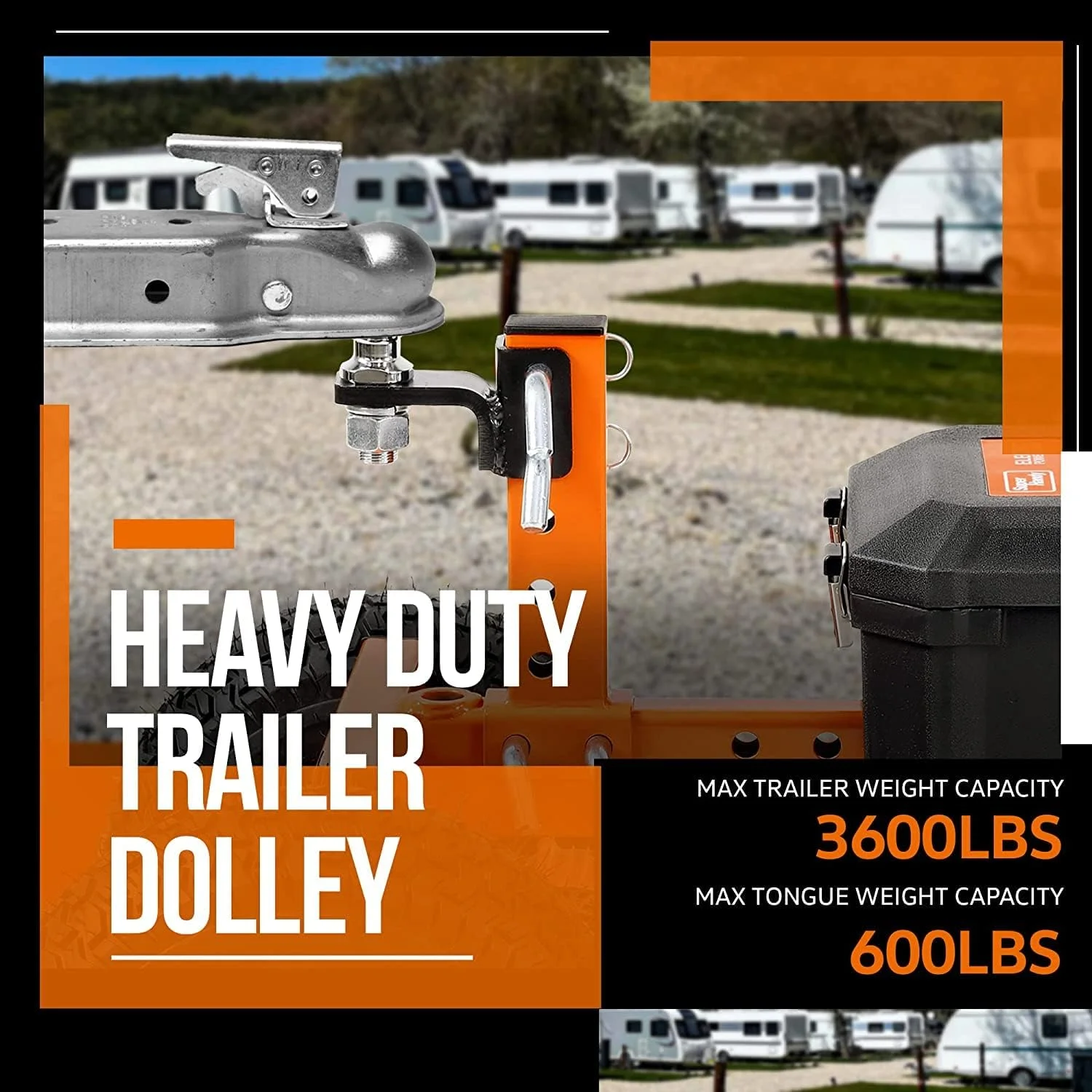 Motorized Trailer Dolly with Tow Tires 24V, 3600 lbs Towing Capacity, 600 lbs Tongue Weight - Image 5