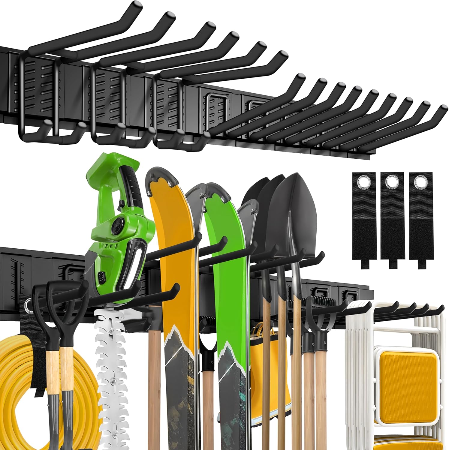 klasit Garage Wall Organizer, 15 Pack Carries 675 lbs, Garden Tool Organizer