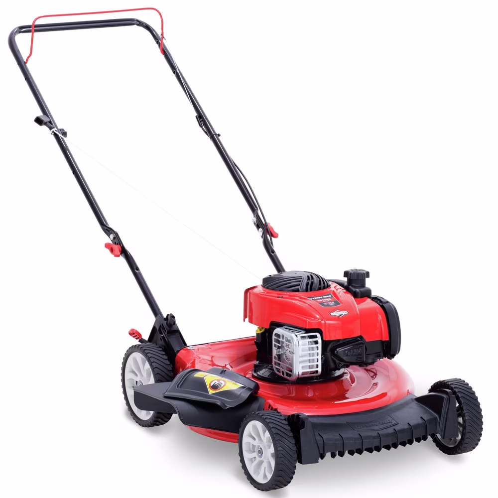 TROY BILT 21 140cc Gas Powered Push Walk - Behind Mower, Triaction Cutting System