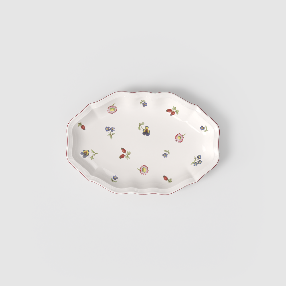 Petite Fleur Centerpiece bowl - White, Premium Porcelain