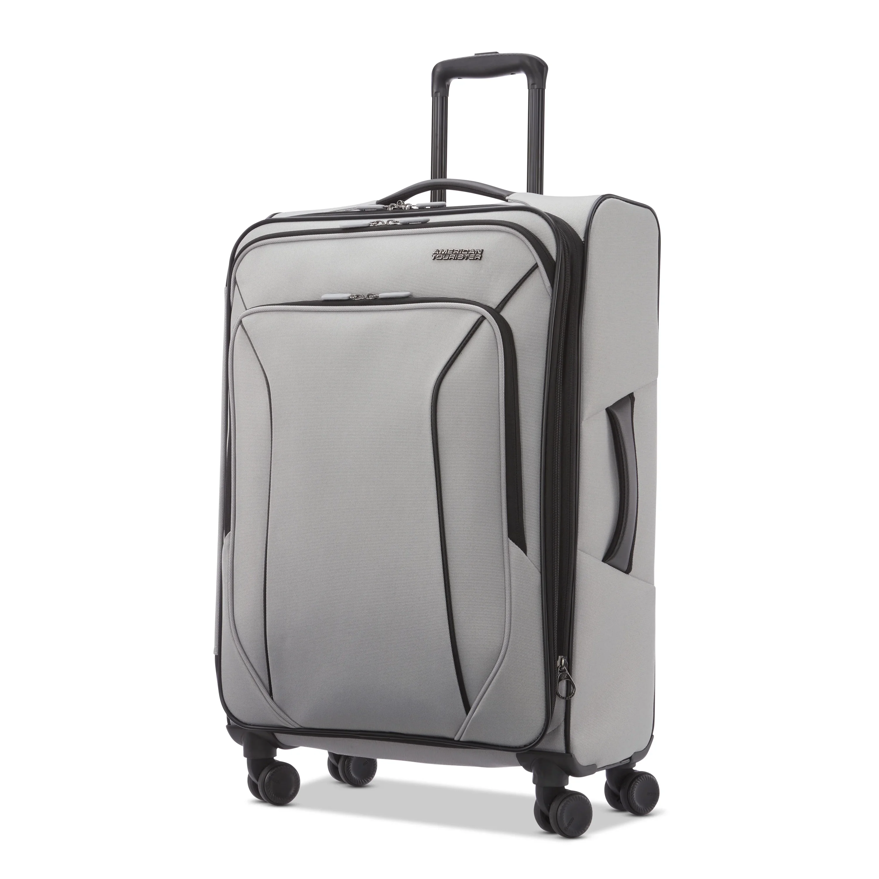 American Tourister X-Lite 3-Piece Luggage Set with Spinner Wheels - Light Grey