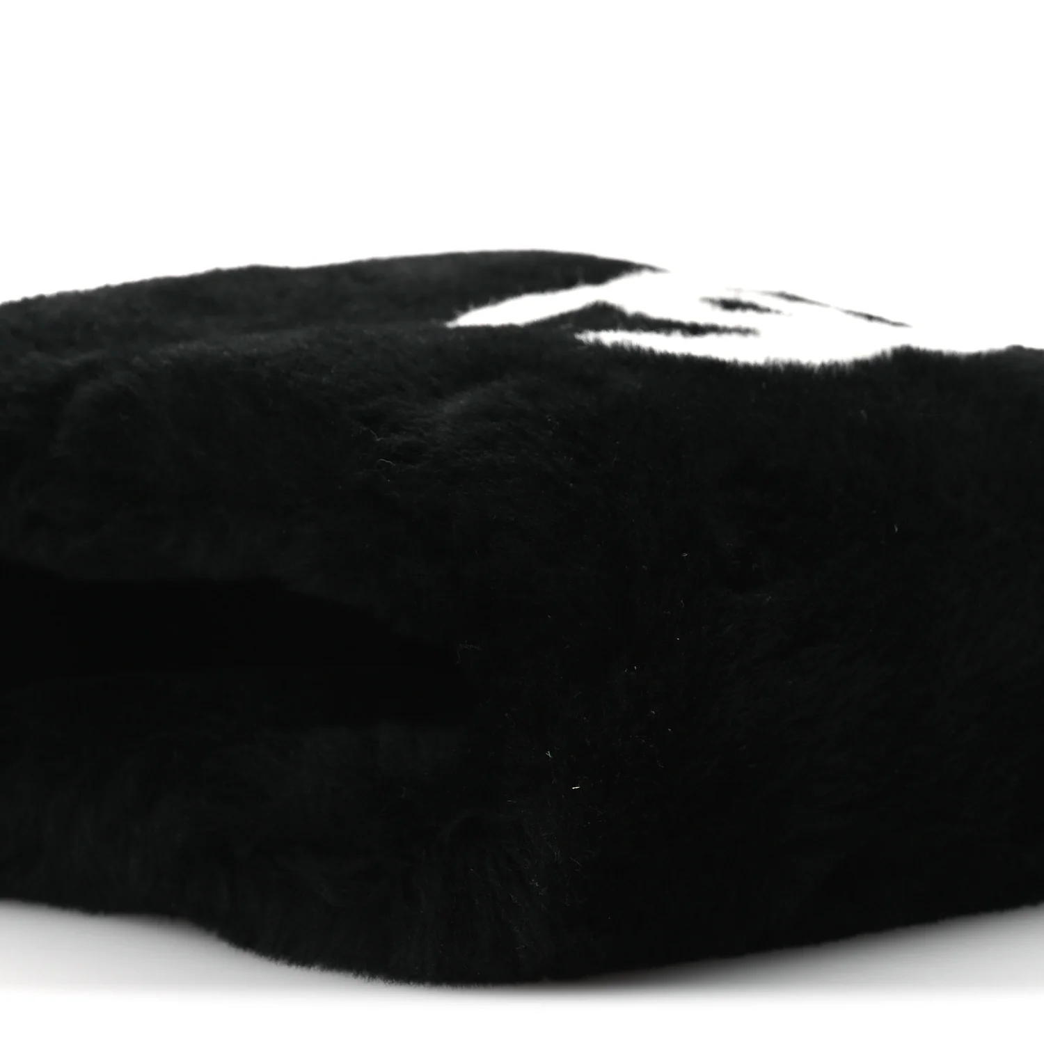 Muff Shearling Lambskin Bag Black Ecru