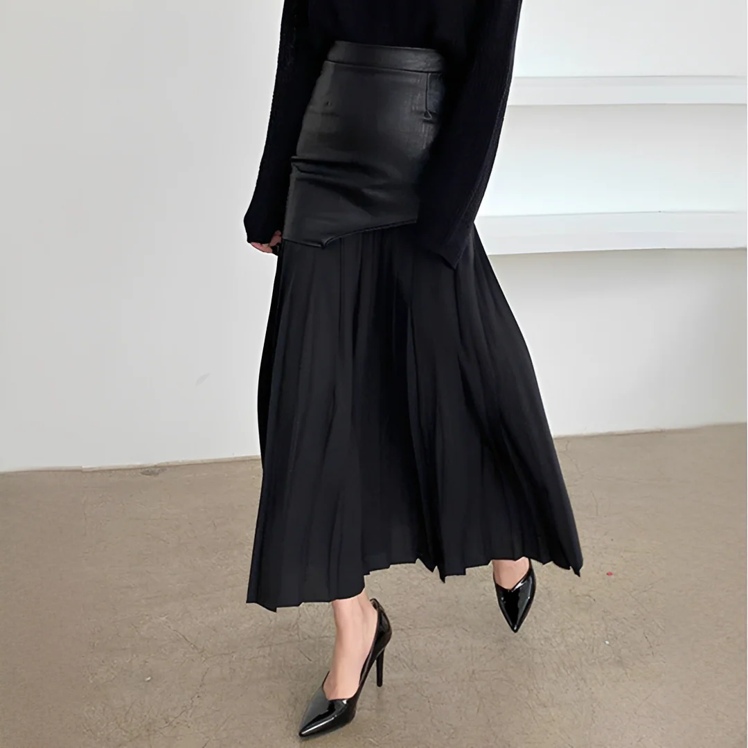 Venedita - Jupe maxi à coupe asymétrique