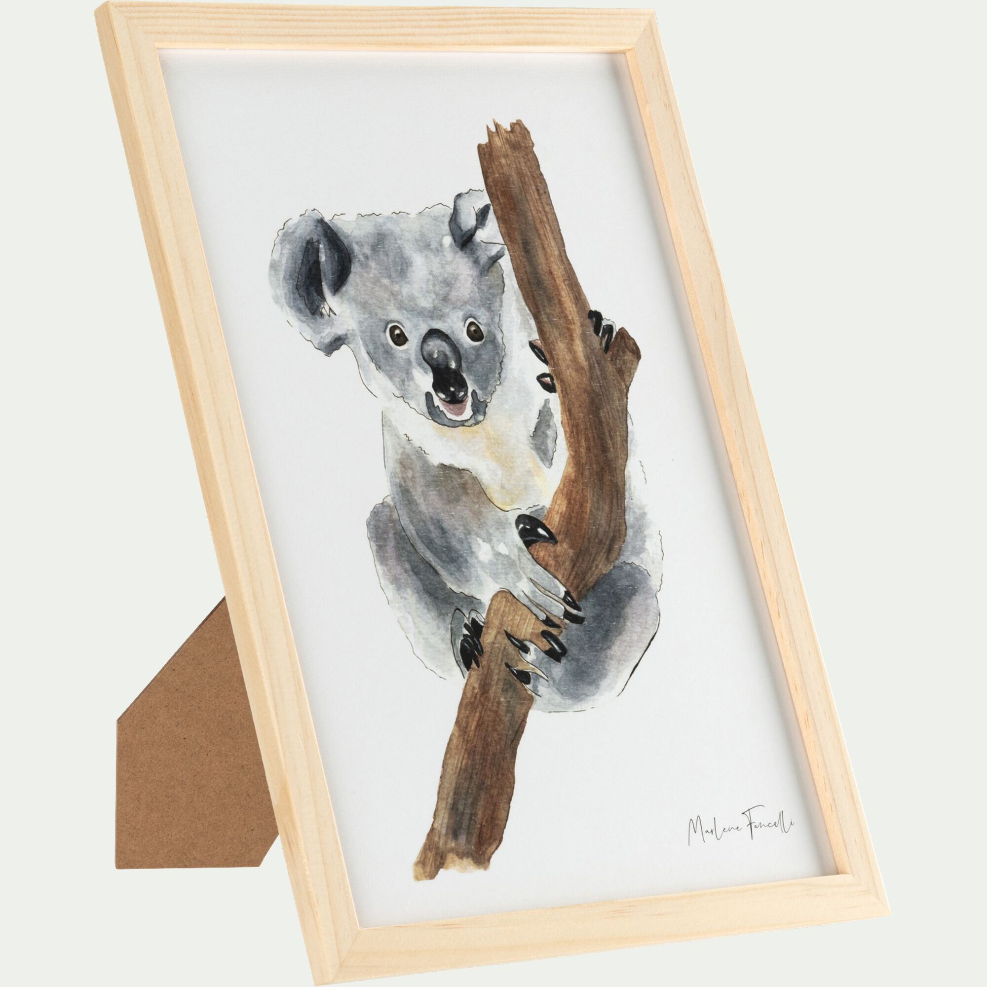 KOALA - Image aquarelle encadrée Koala - A4