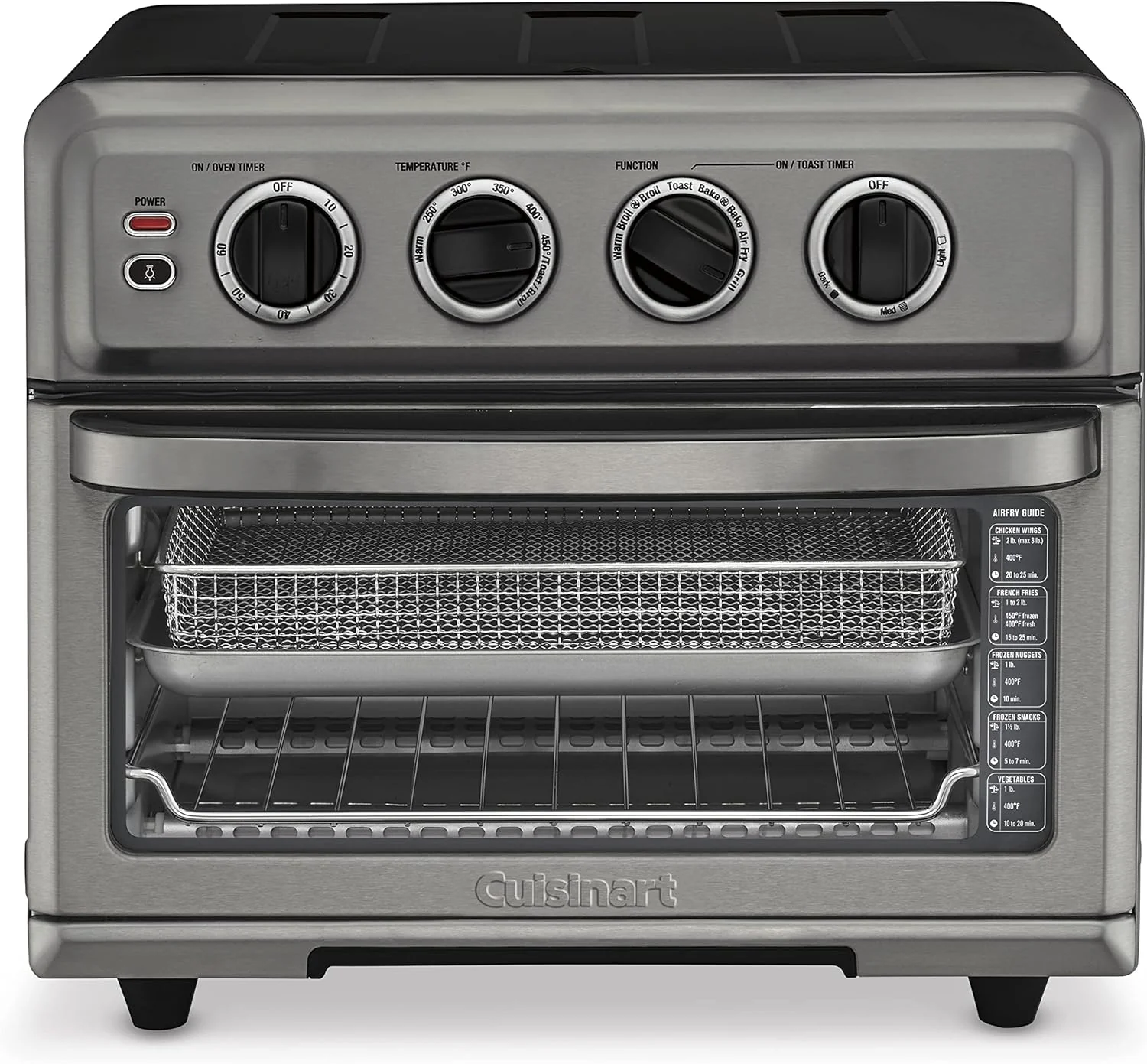Four grille-pain à air chaud Cuisinart avec grill, 1800 W, 8 fonctions de cuisson