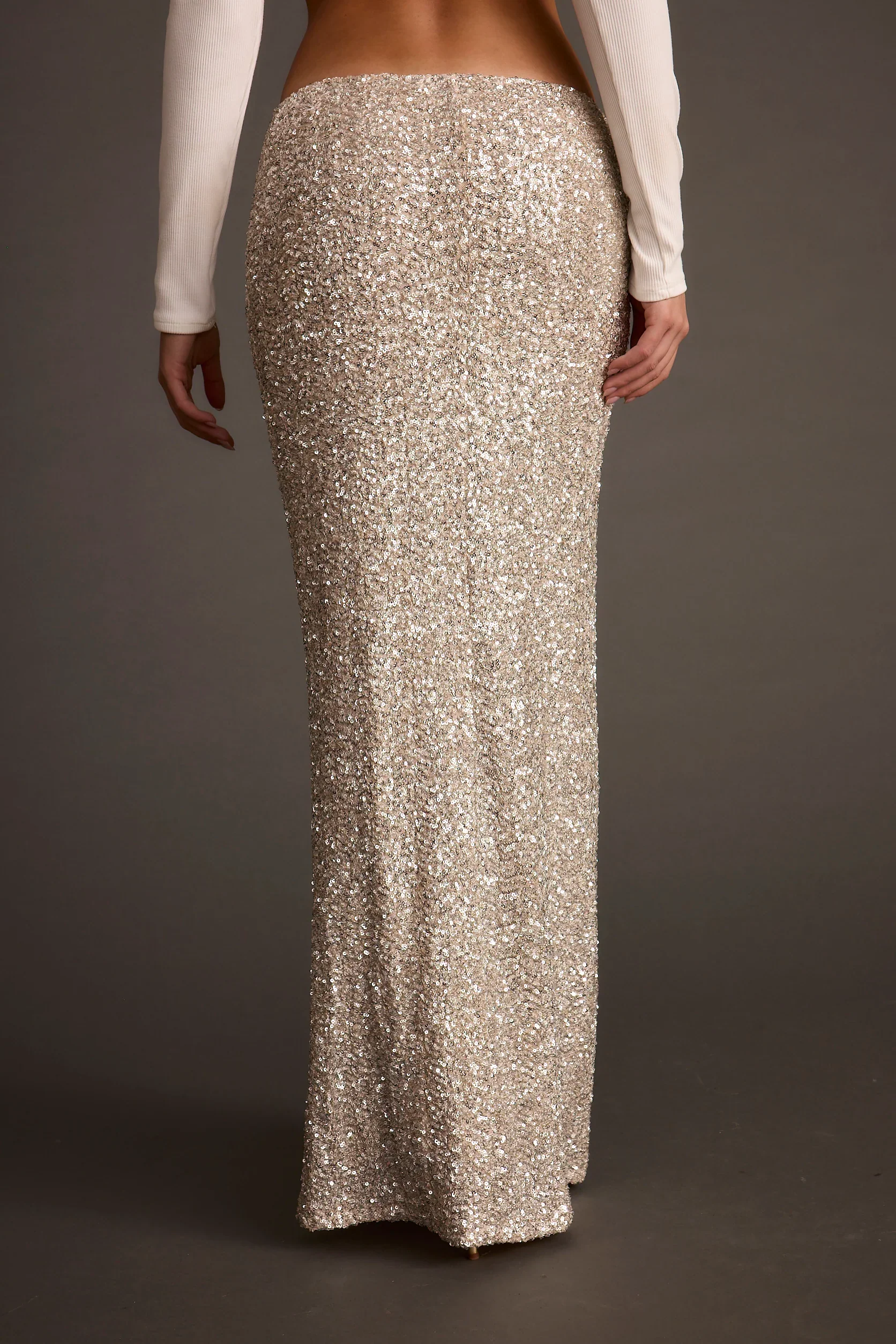 Champagne Nights Maxi Skirt