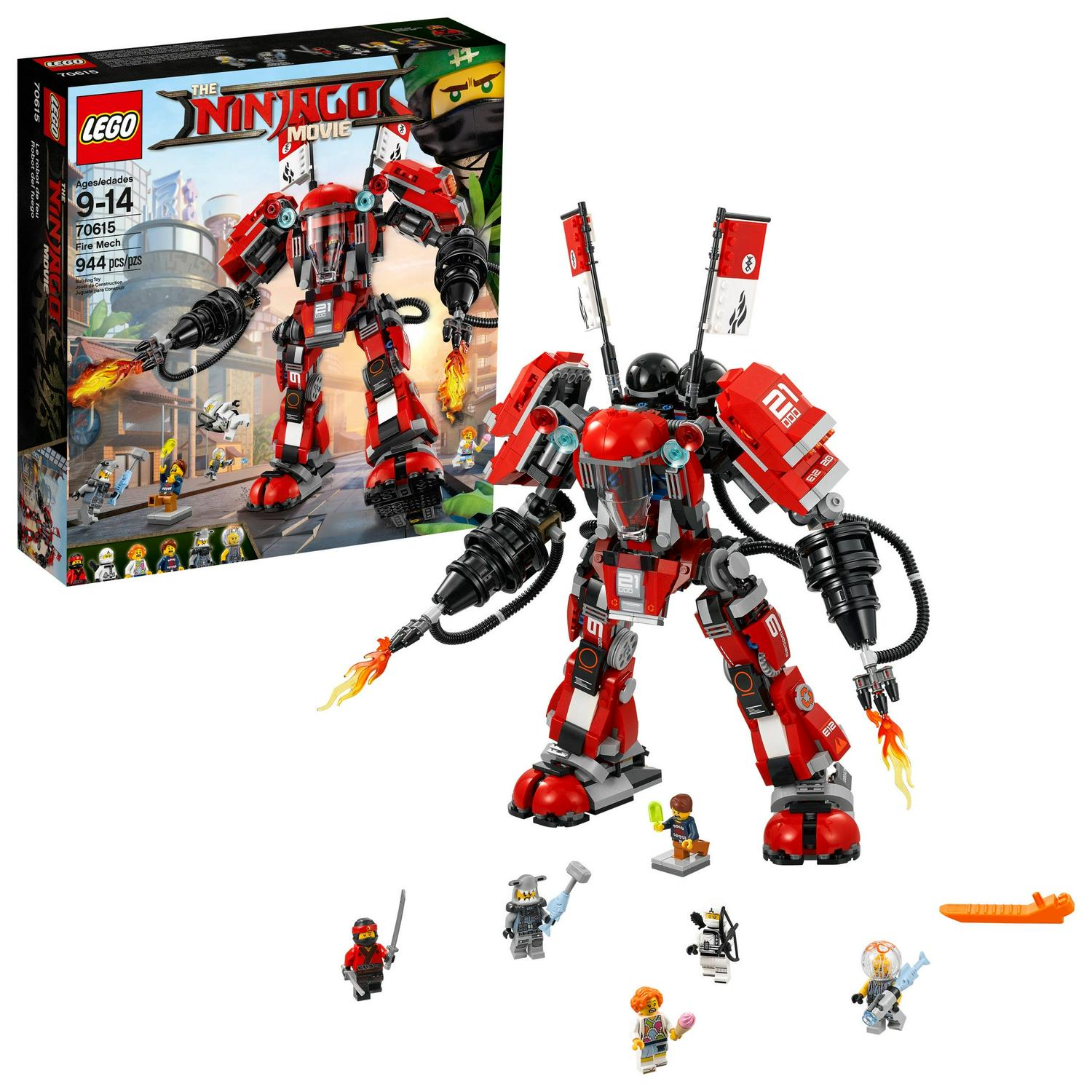 Ninjago Movie Fire Mech 70615 Building Set (944 Pieces)