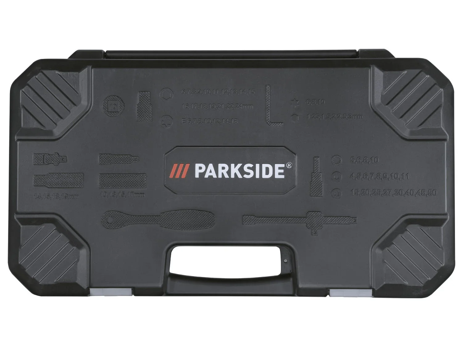 PARKSIDE Set de douilles et d'embouts 3/8 pouces, 65 pices