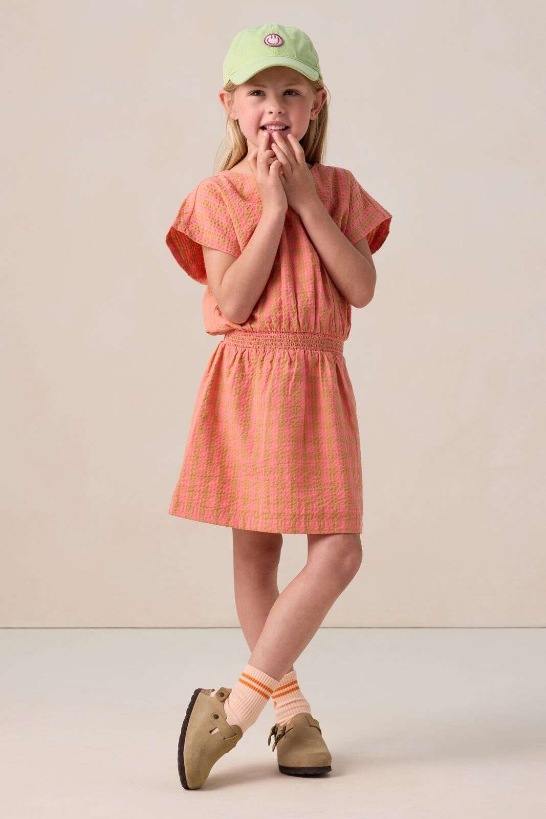 Oranje sokken met hartje