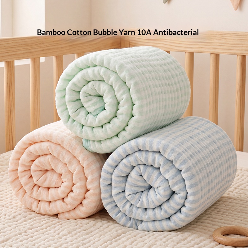 Premium High Density 6-Layered Muslin Baby Quilt Extra Large Bamboo Cotton Antibacterial Geometric Pattern Sleeping Blanket Soft