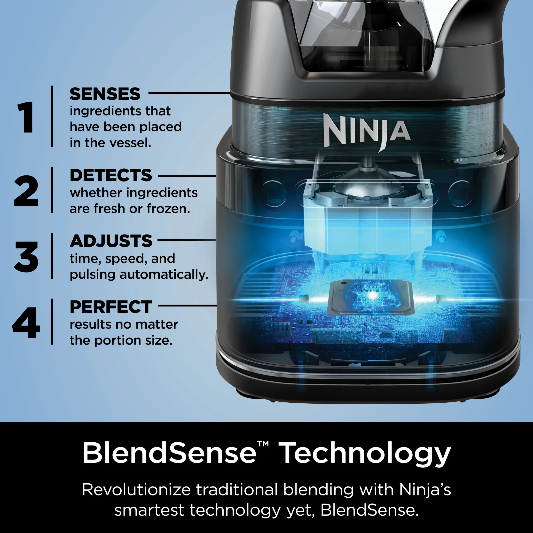 Detect Power Blender with BlendSense Technology, 72 Oz. Pitcher(Champagne) - Image 4