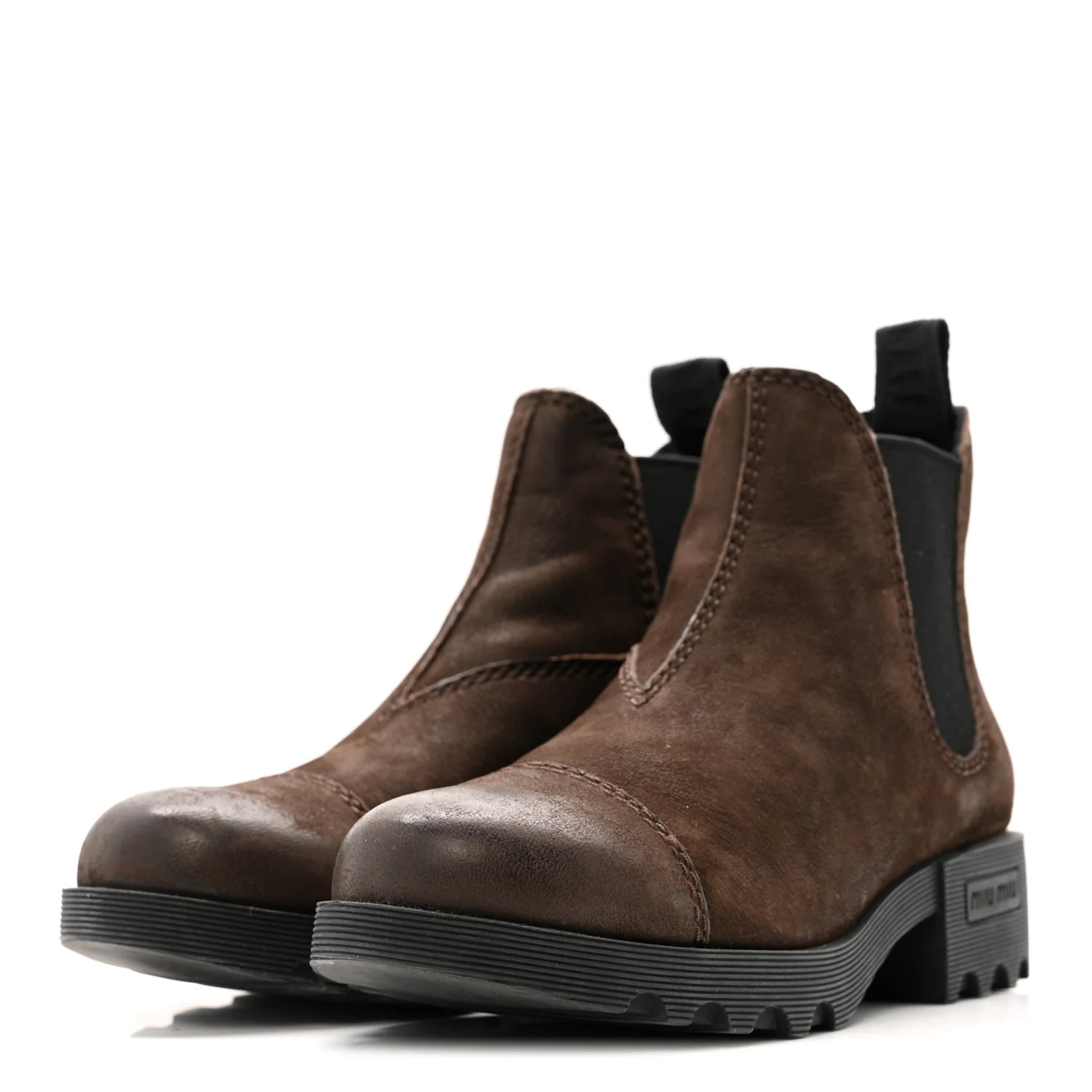 Suede Chelsea Boots 37.5 Dark Brown