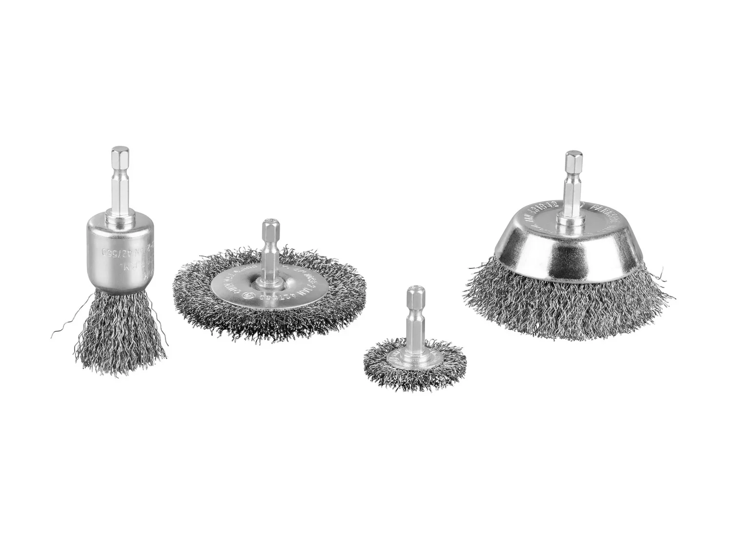 PARKSIDE Jeu de brosses mtalliques / Jeu de polissage / Jeu de brosses en nylon / Pompe pour perceuse, 4 pices / 7 pices / 1 pice