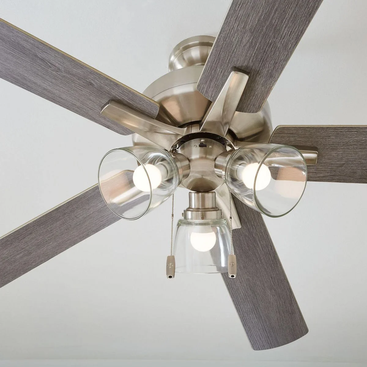 Better Homes & Gardens 52 Bronze Transitional Ceiling Fan, 5 Reversible Blades, 3 LED Bulbs Included