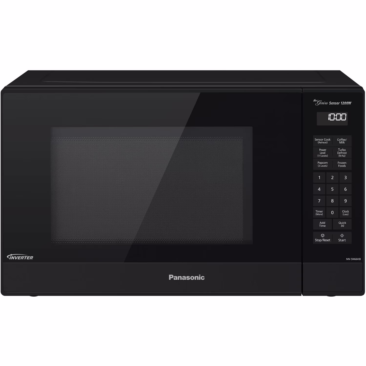 Panasonic 1.2 Cu. Ft. 1200W Genius Sensor Countertop Microwave Oven with Inverter Technology in Black