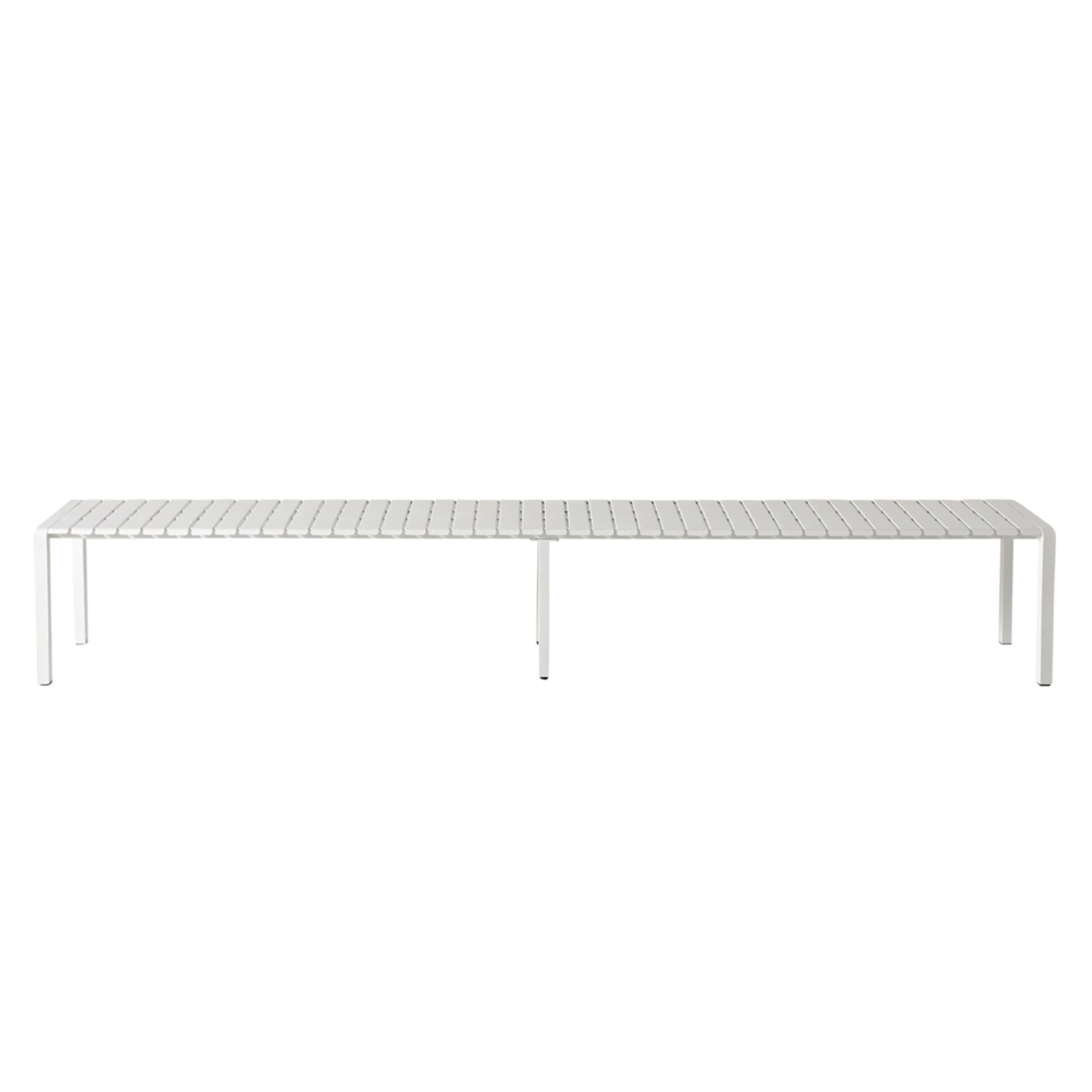 Kace Dining Table 300cm White with 2 Kace Dining Bench 284cm White Pac