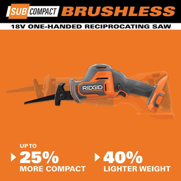 18V SubCompact Brushless Cordless One-Handed Reciprocating Saw (Tool Only) - Image 4
