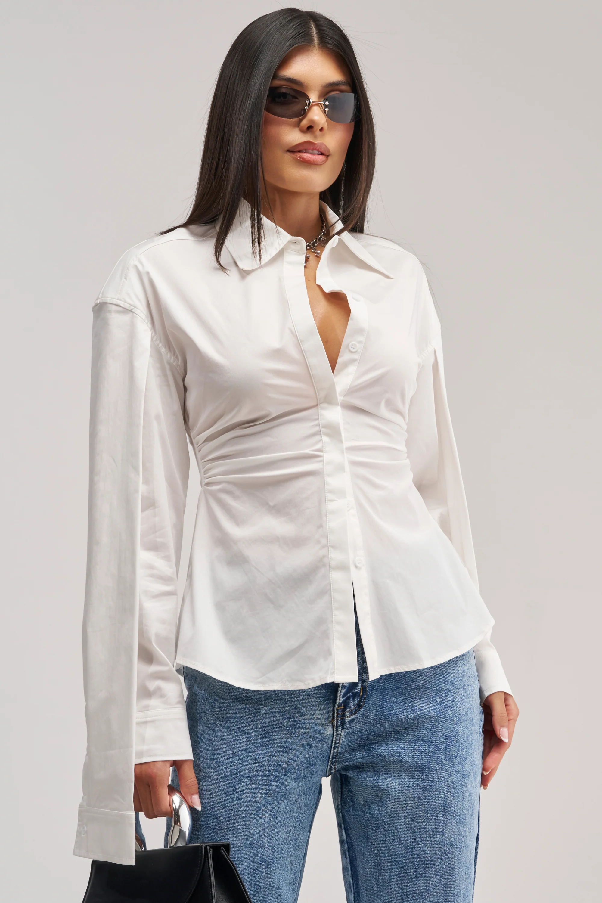 BOSS UP POPLIN BLOUSE - Akira Store