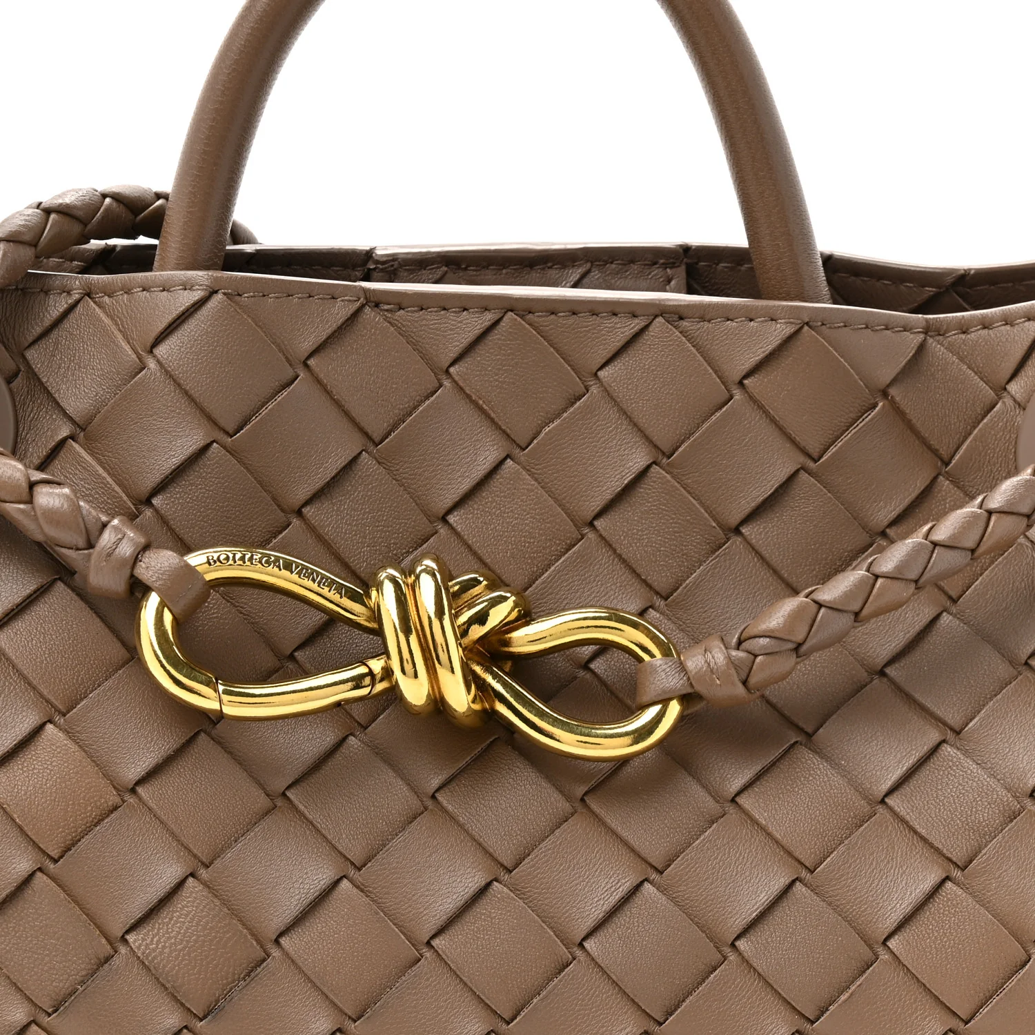Nappa Intrecciato Small Andiamo Shoulder Bag Pinecone