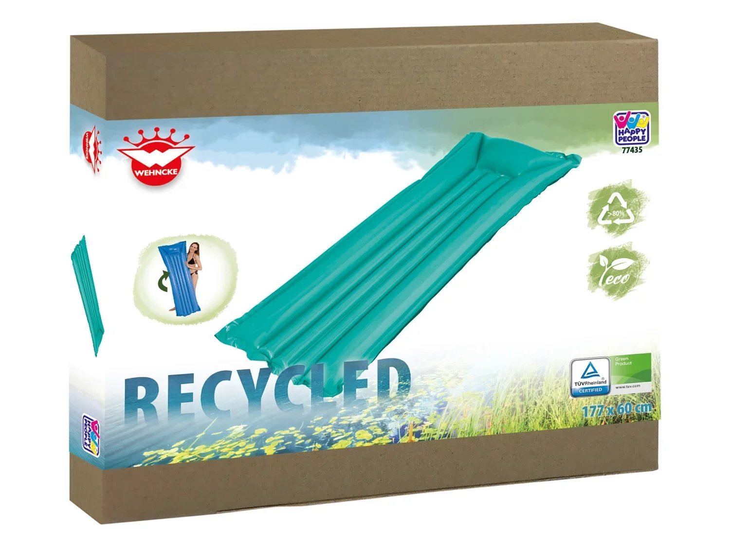 Happy People Matelas gonflable, 177 x 60 cm