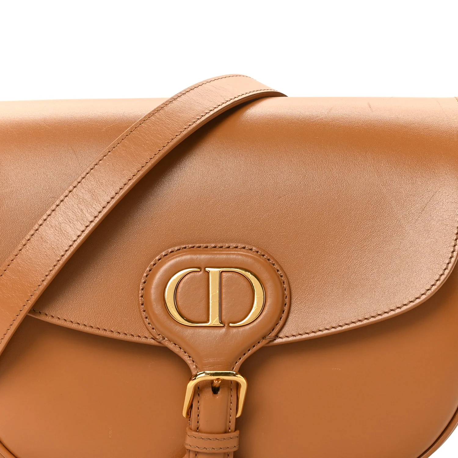 Box Calfskin Medium Bobby Flap Camel