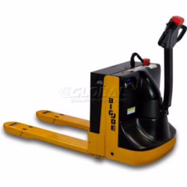 Big Joe - Big Lift  Yellow Electric Pallet Jack - 28 x 45.5 in. Forks - 4500 lbs
