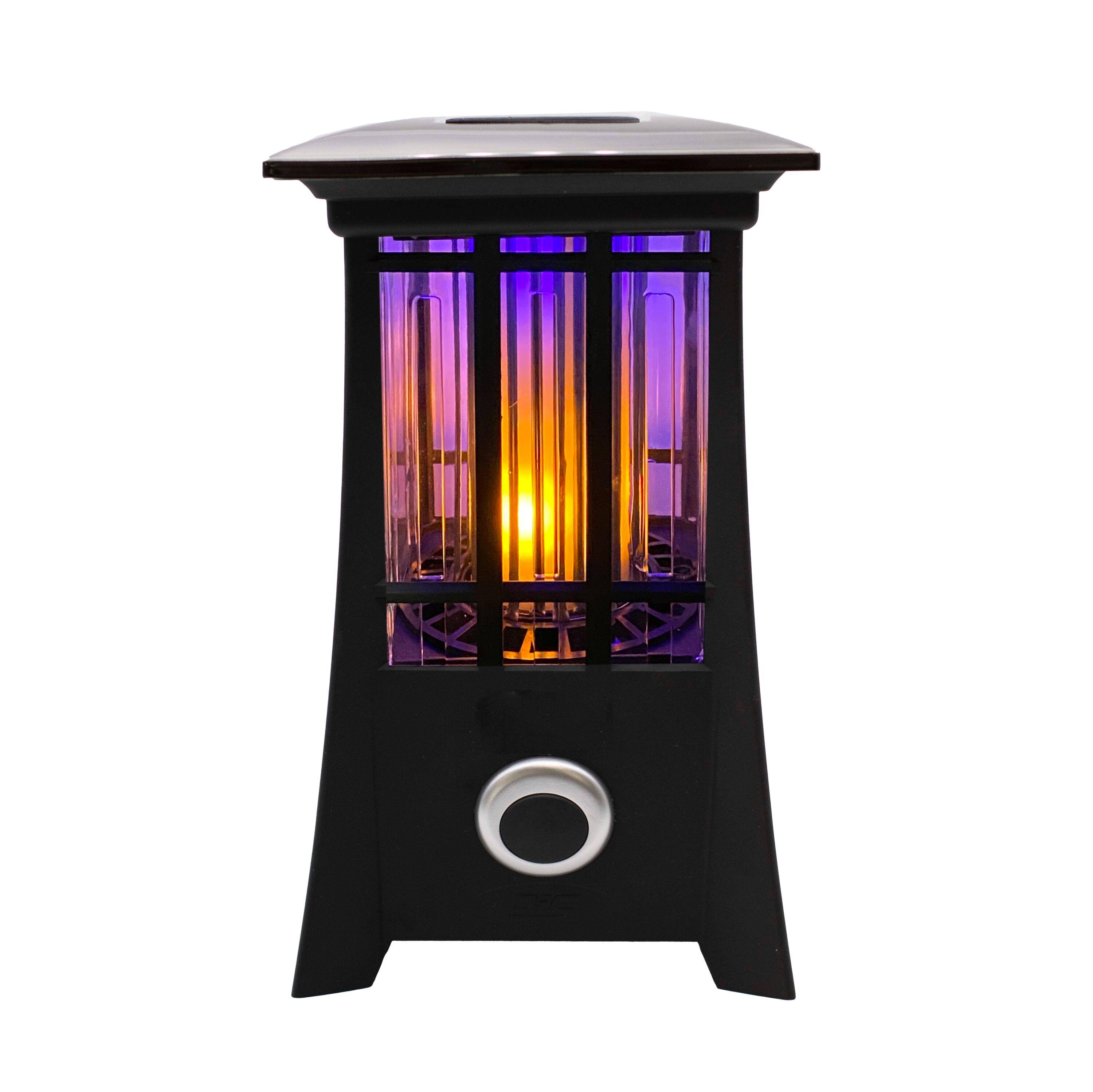 Pic Solar Flame Effect Patio Lantern Bug Zapper