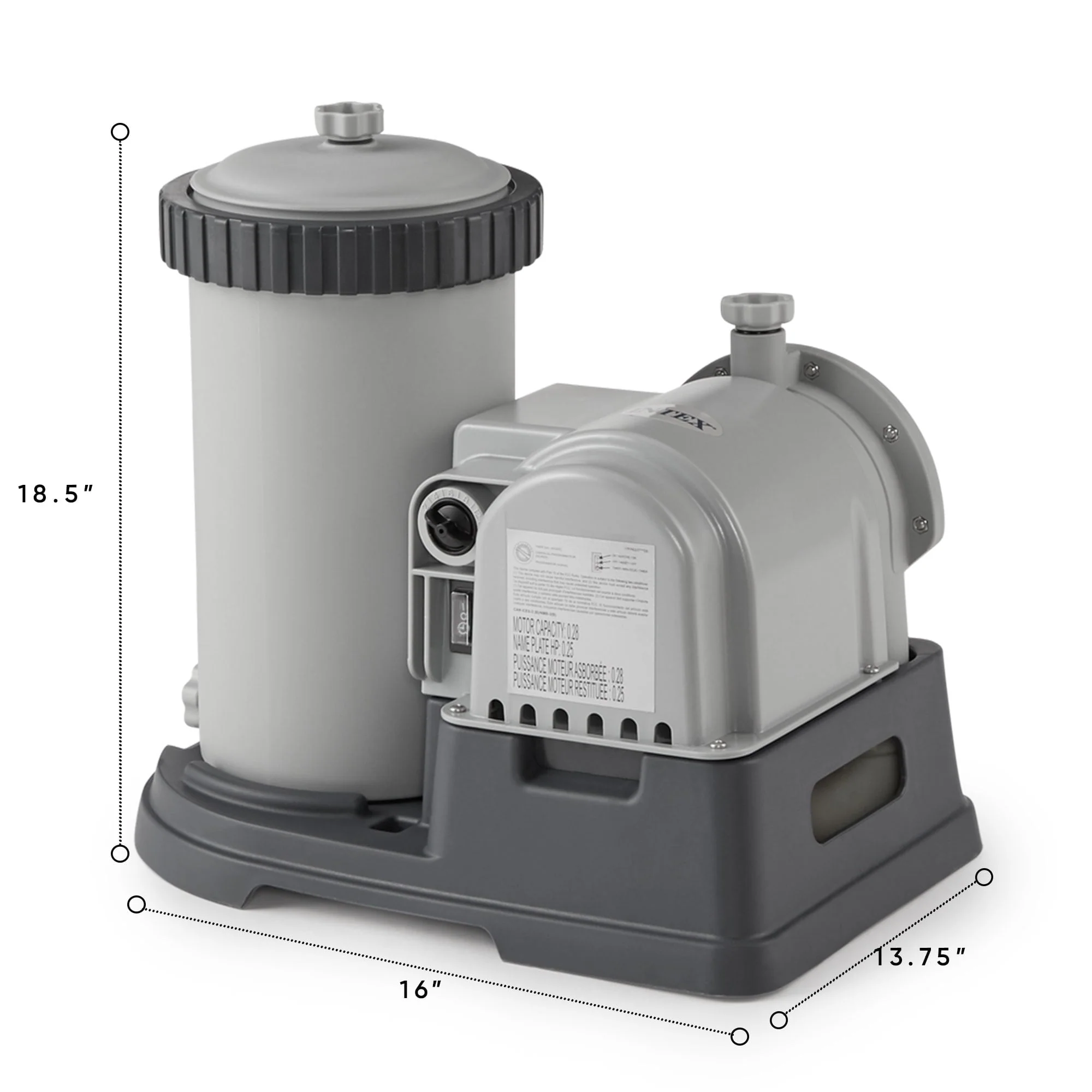 Krystal Clear 2500 GPH Swimming Pool Filter Cartridge Pump With Timer - Image 7