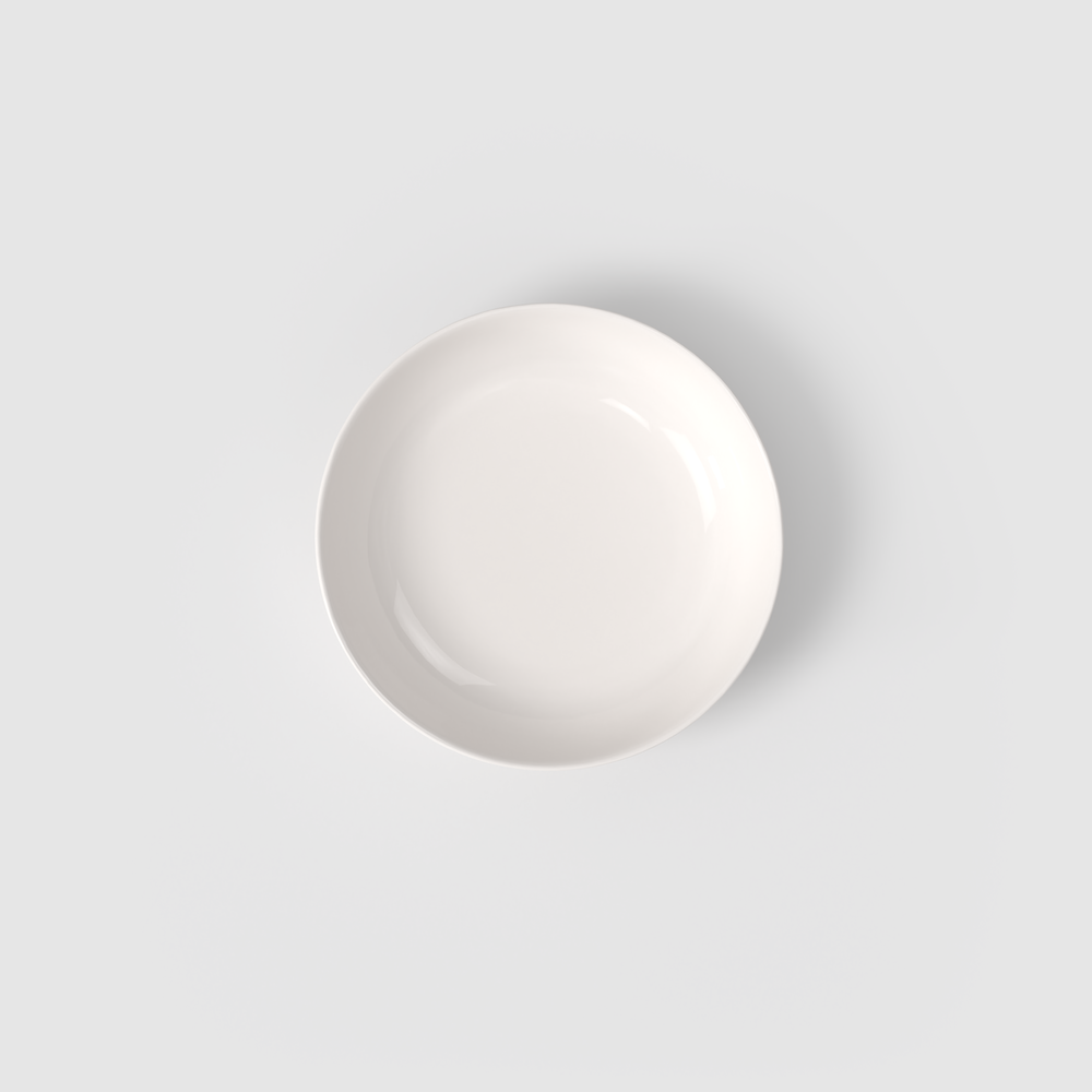 For Me Appetizer/ Dessert Bowl - White, 12.6 oz, Premium Porcelain