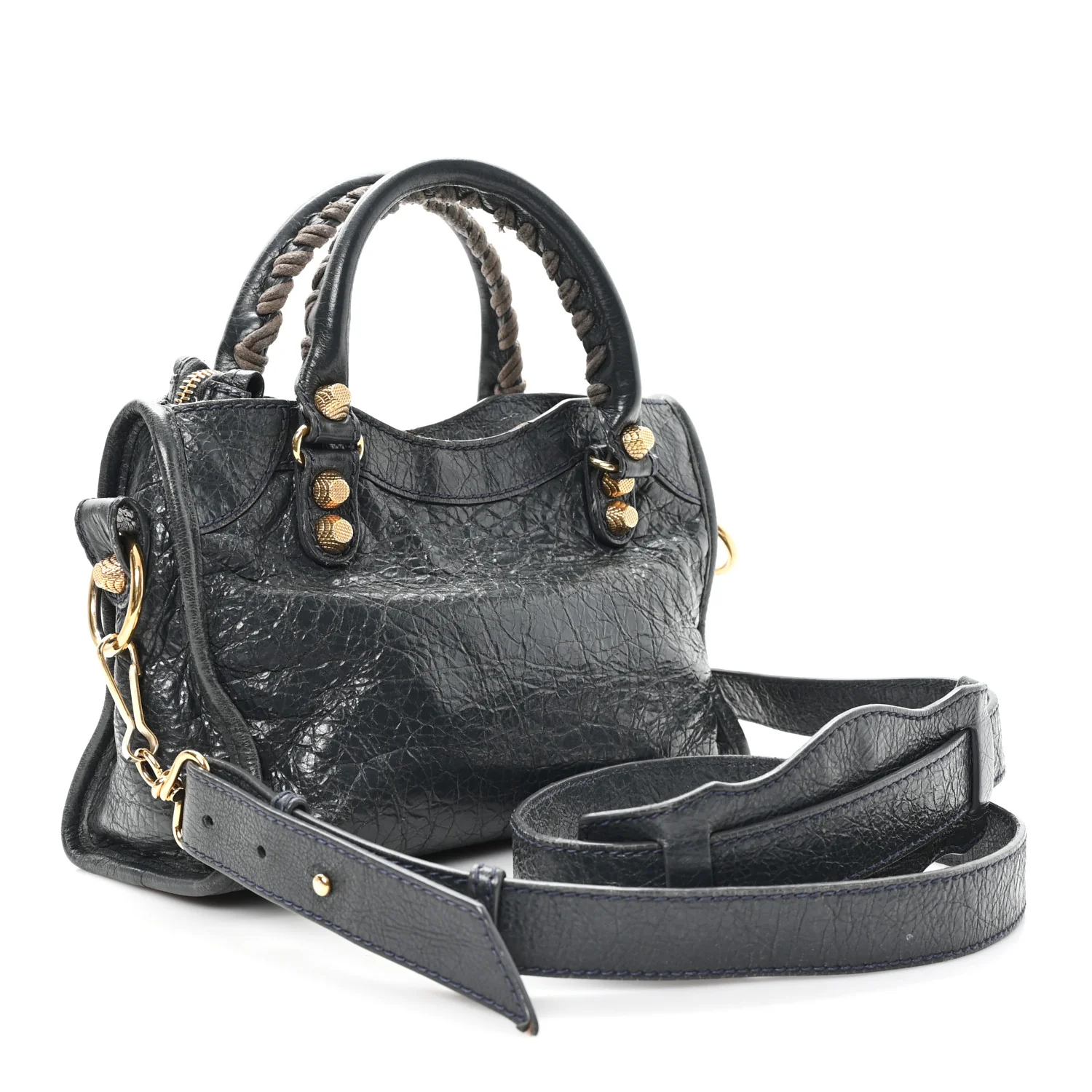 Agneau Giant 12 Gold Hardware Mini City Anthracite