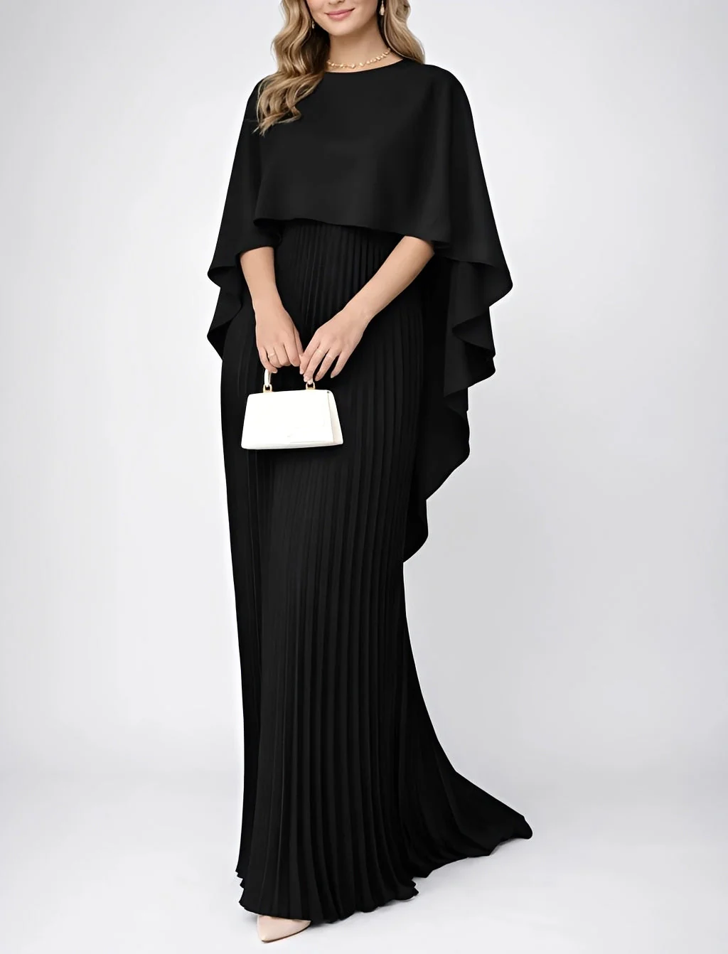 Zuzanna - Robe Maxi Plissée en Chiffon Élégante
