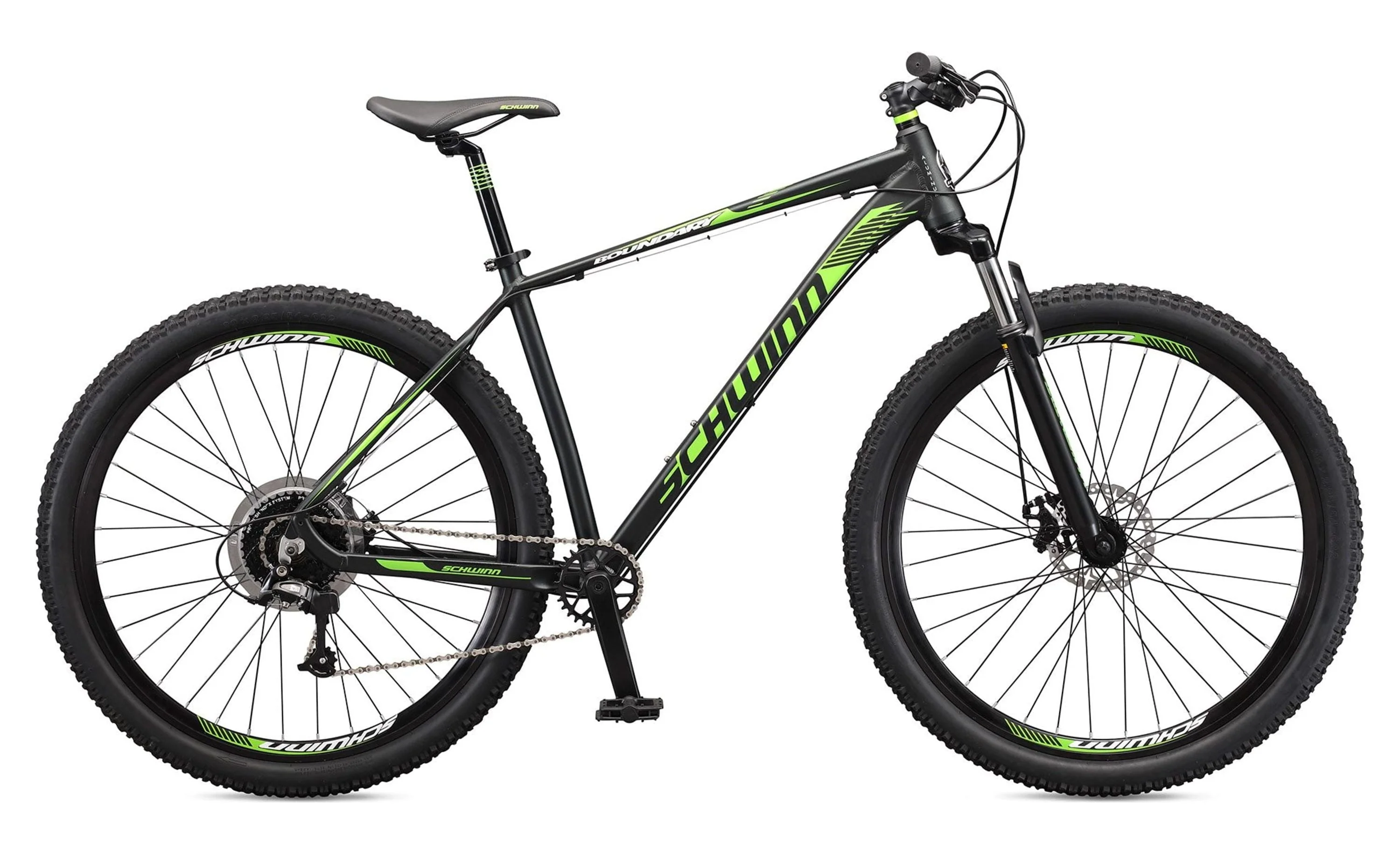 Schwinn 29 - In. Boundary Mens Mountain Bike, Black and Green