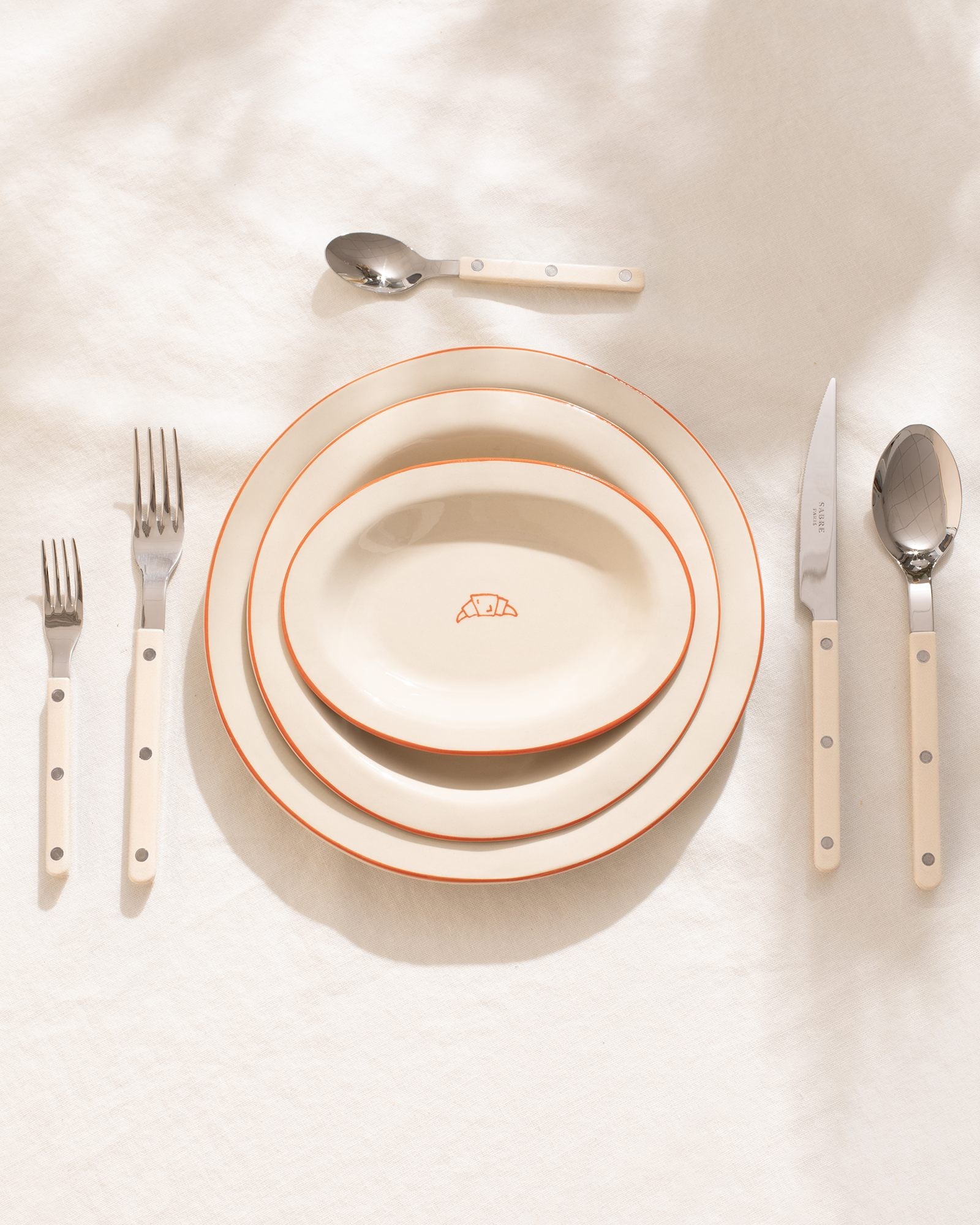 MAM X SABRE PARIS - PLATE SET ORANGE 5 PIECES