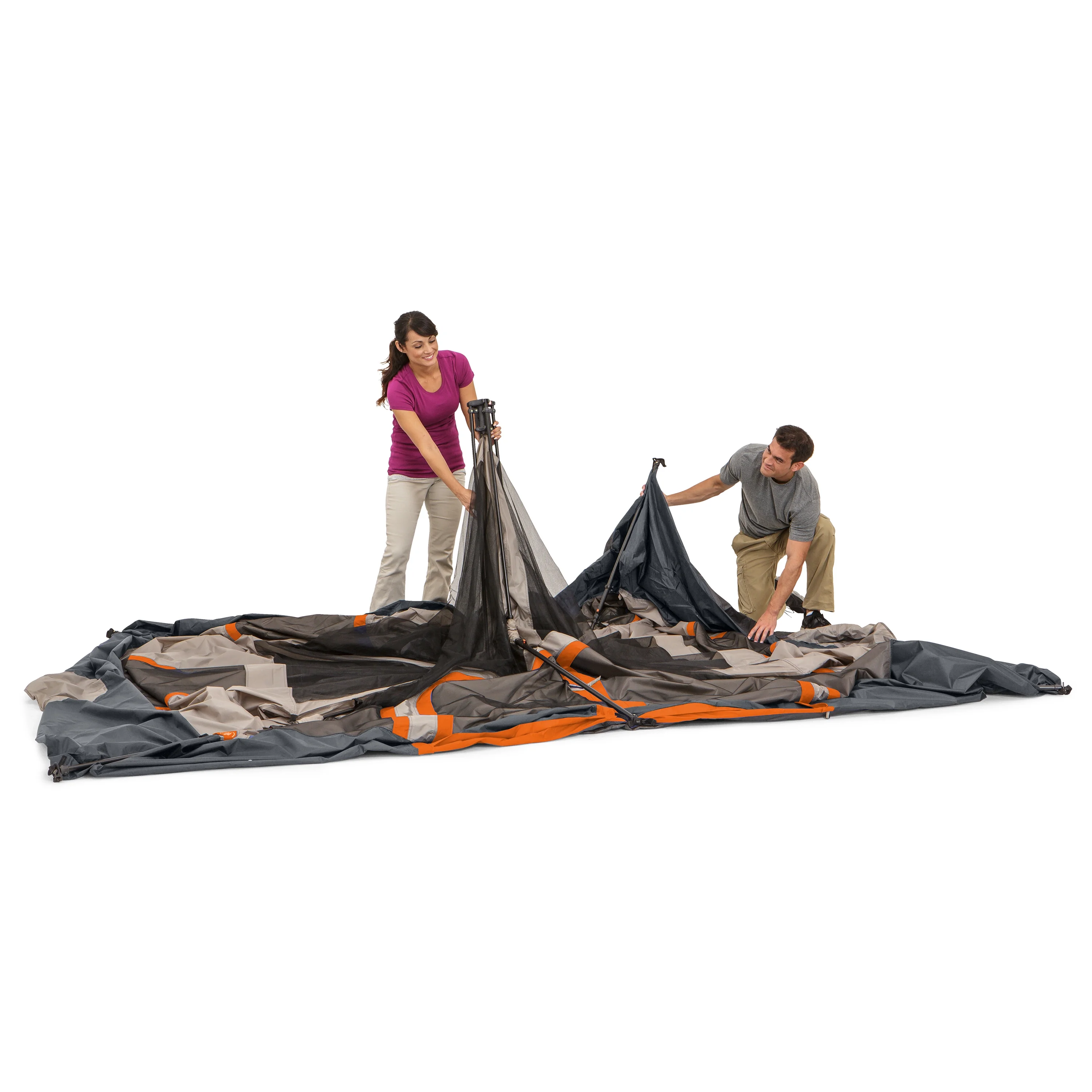 10-Person Instant Cabin Tent 2-Room Family Camping Tent with Rainfly - Image 10