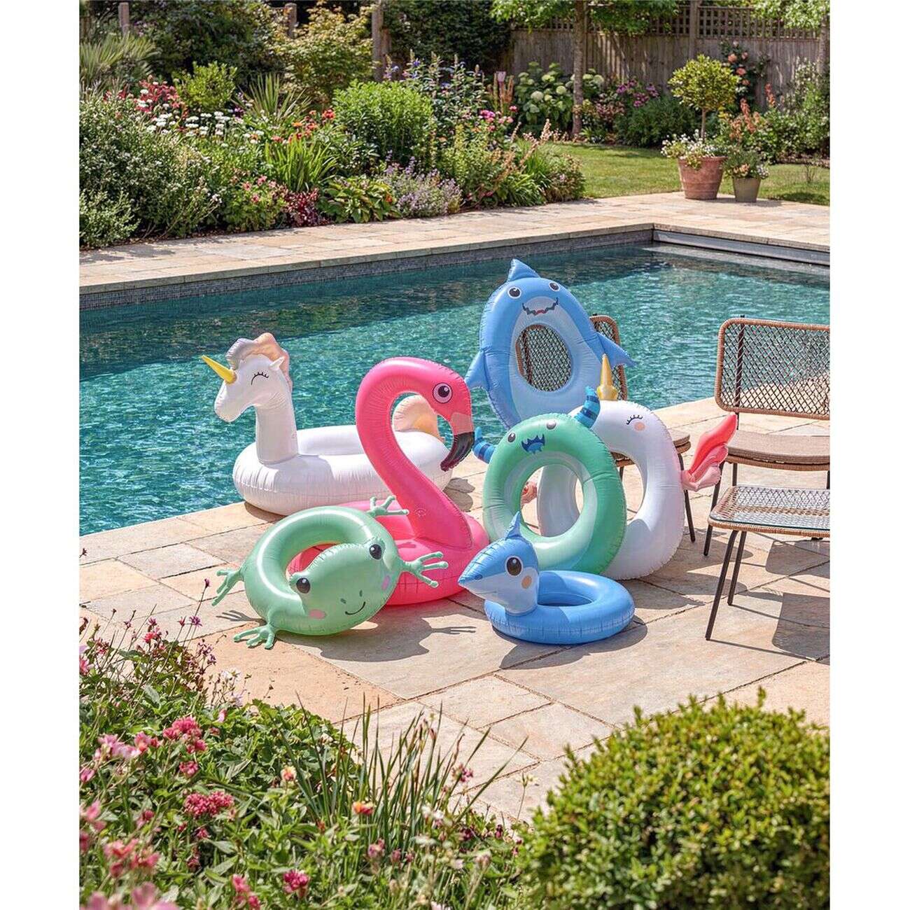 Bouée gonflable tête grenouille plastique vert Ø69xH35cm