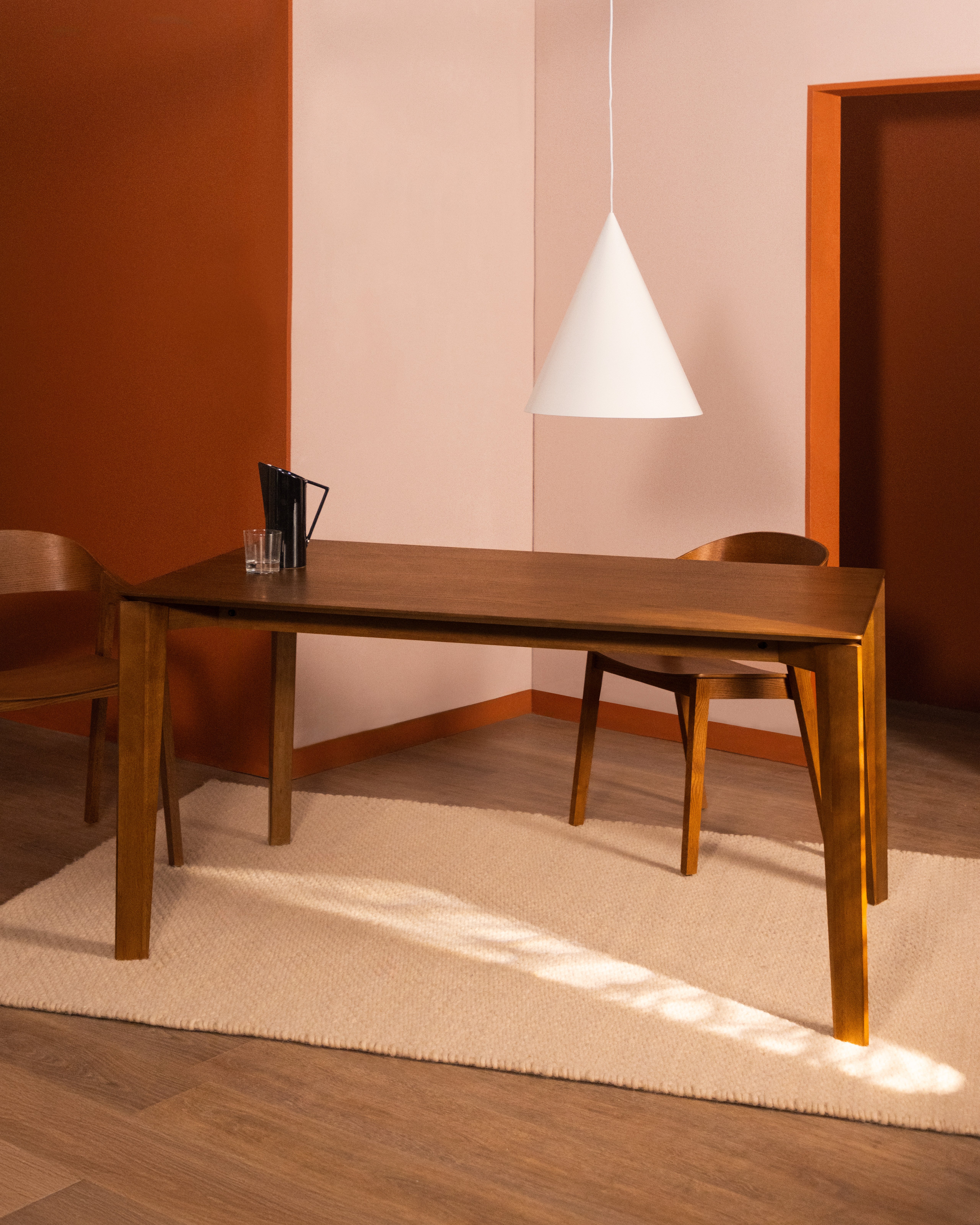 Meridel - Mesa de Comedor Rectangular de Madera (150x90 cm) Meridel
