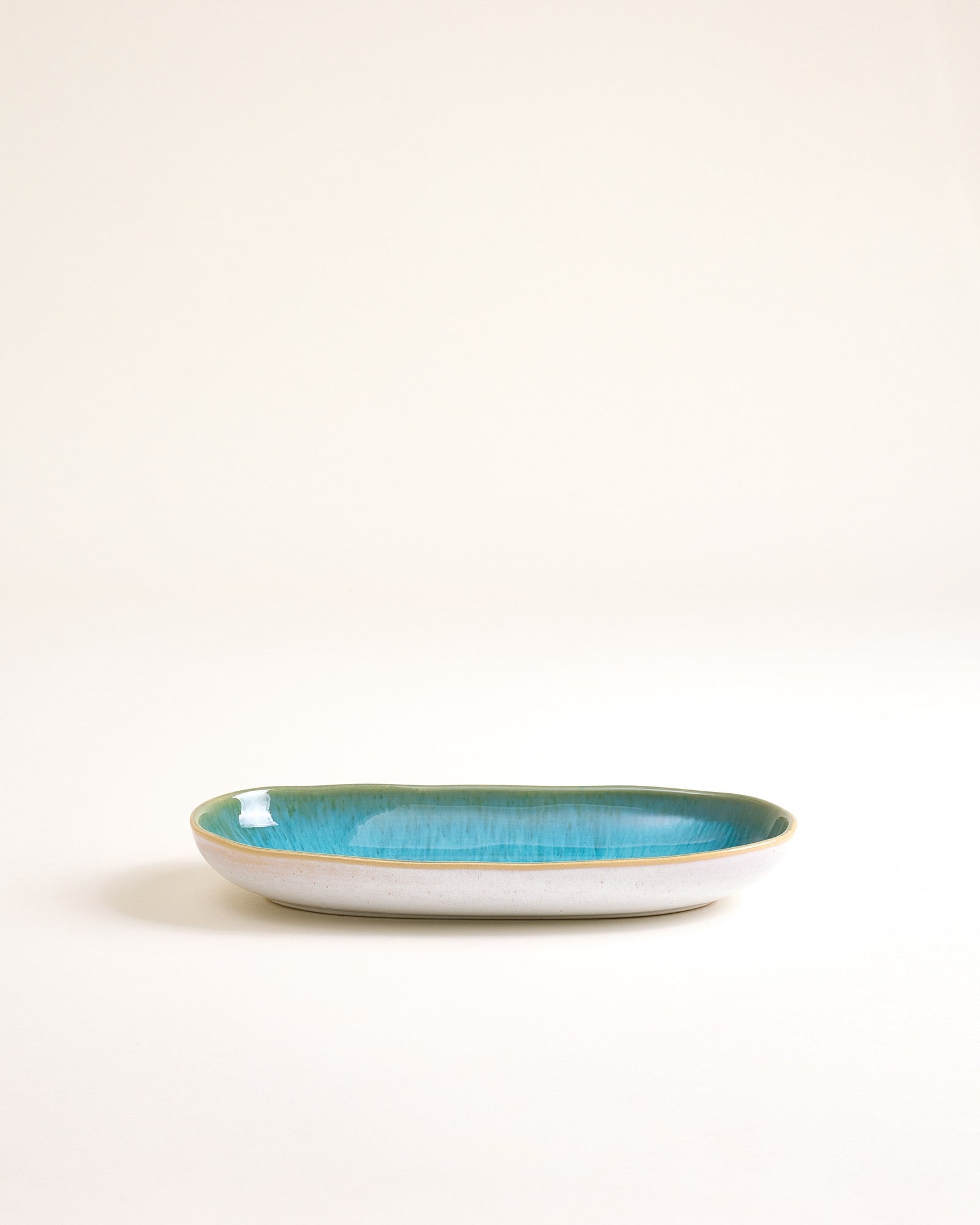 AREIA - SERVING PLATTER M AQUA