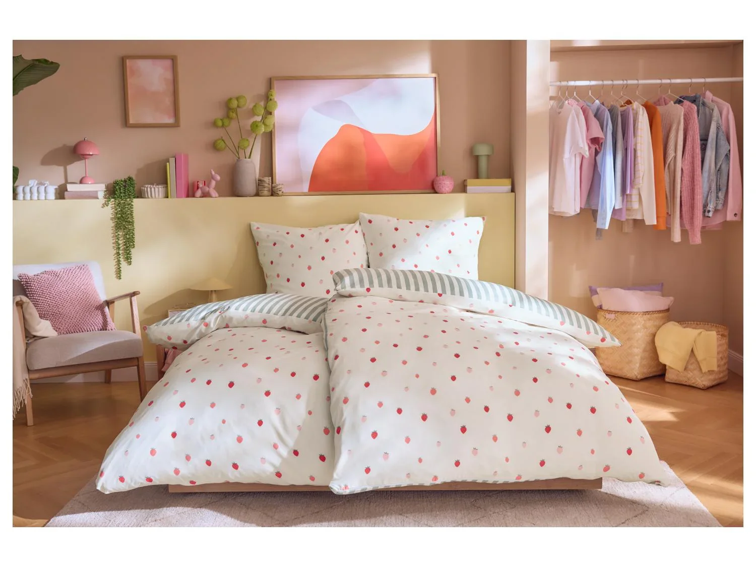 LIVARNO Parure de lit en satin microfibre, 240 x 220 cm