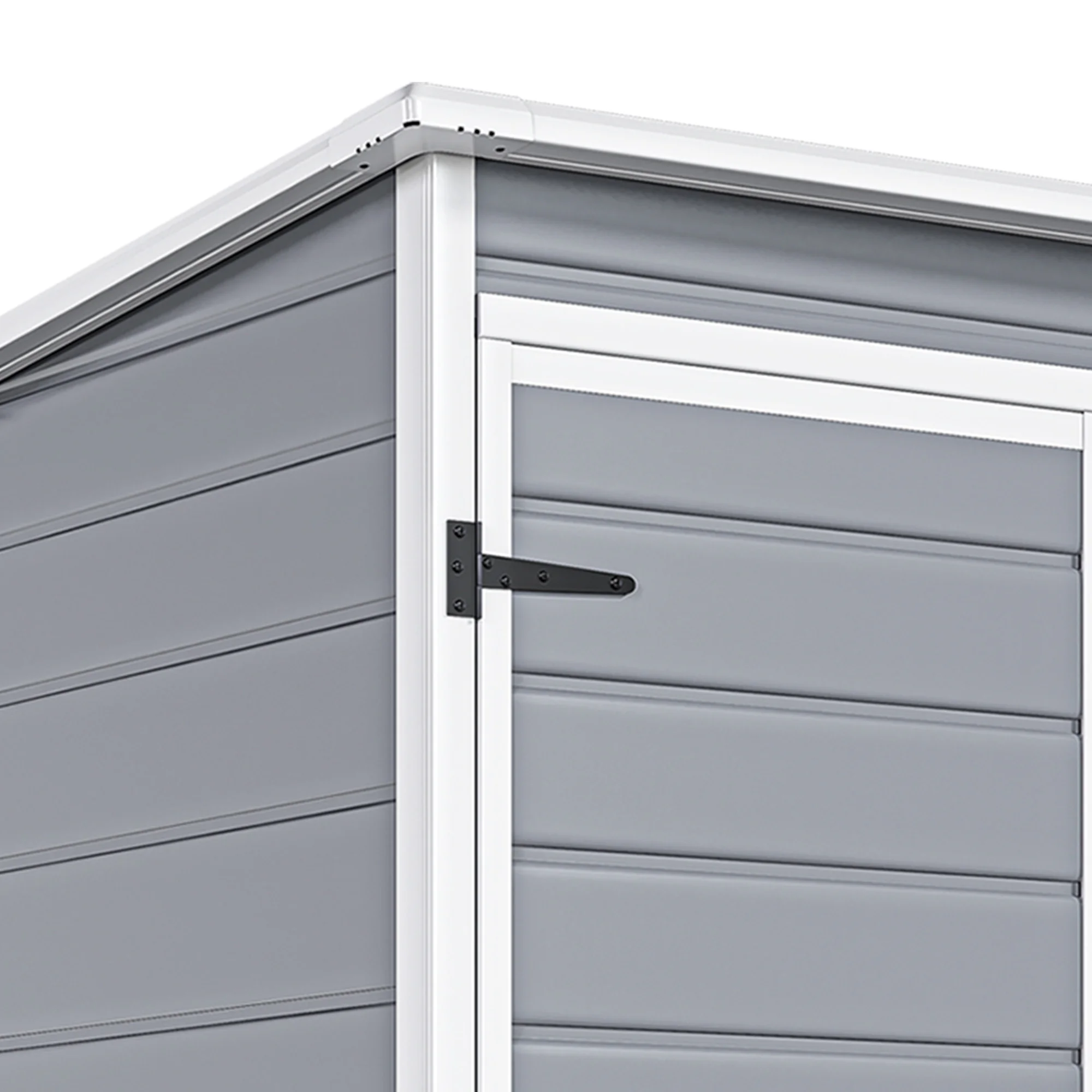Resin Outdoor Storage Shed, 5x3 FT with Floor All Weather Resin Storage Shed with Lockable Door Window, Waterproof Image 7