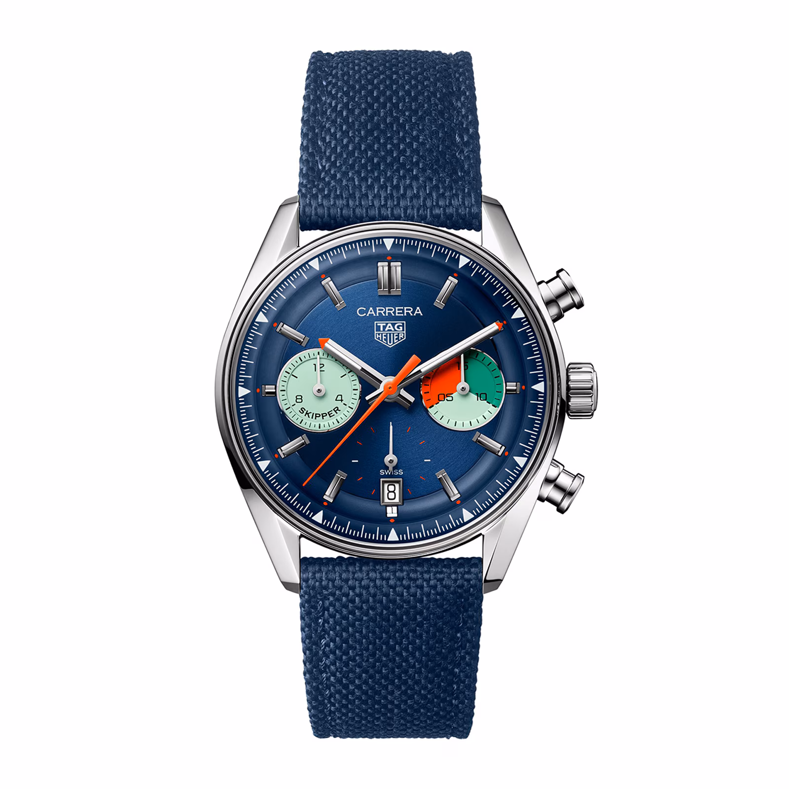 【Super Clone】TAG Heuer Carrera Chronograph Skipper 39mm Mens Watch Blue CBS2213.FN6002