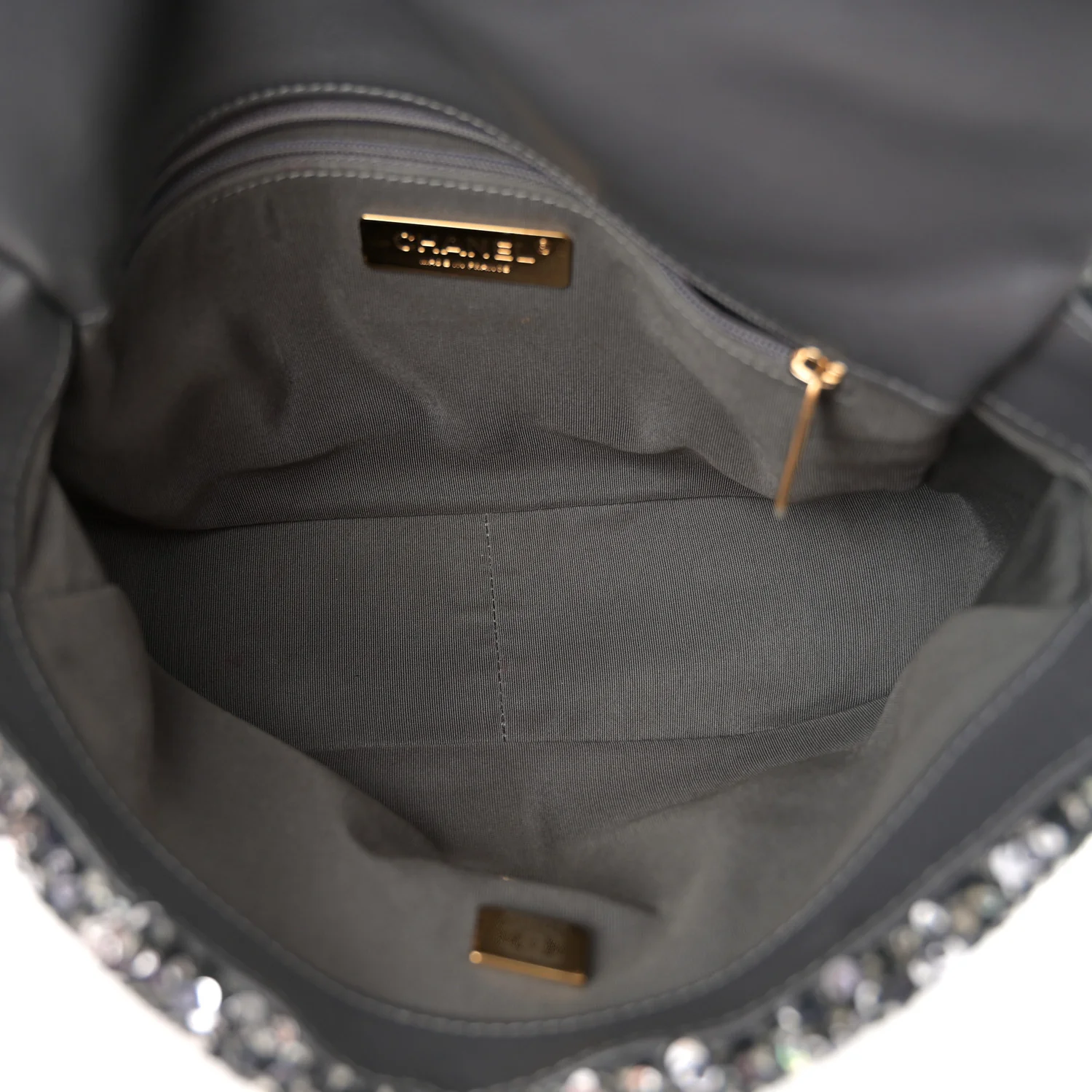 Tweed Sequin Quilted Medium Chanel 19 Flap Black Multicolor