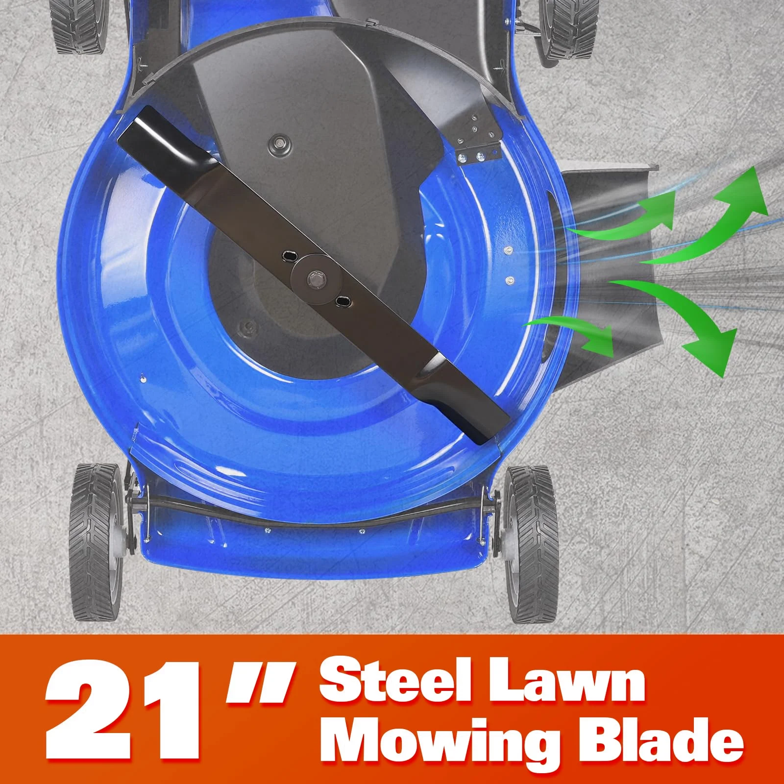 Anlibatt 21 in Gas Lawn Mower, Gasonline Lawnmower Walk - Behind Push Mowers with Bagging 201cc 5.7HP 4 - Cycle OHV Engine, Adjustable Cutting Height Gas Powered Lawnmower