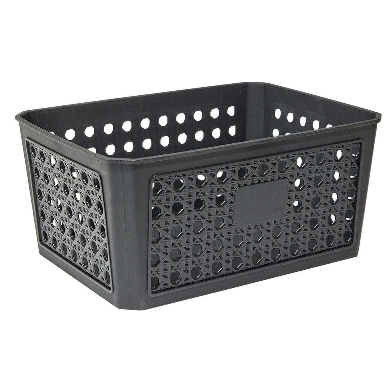 Panière de rangement plastique 21x16xH10cm (3 modèles)