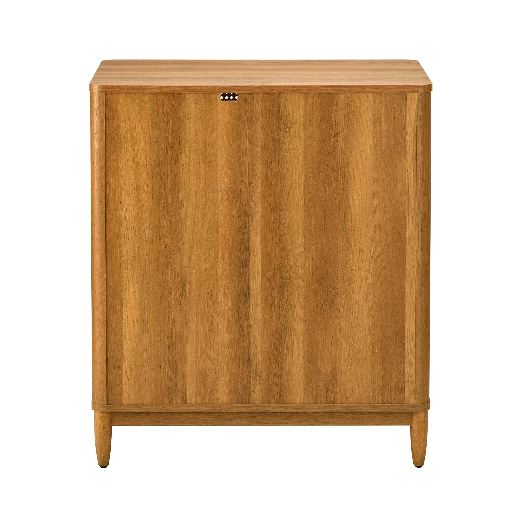 Better Homes & Gardens Springwood Caning Bar Cabinet, Light Honey Finish