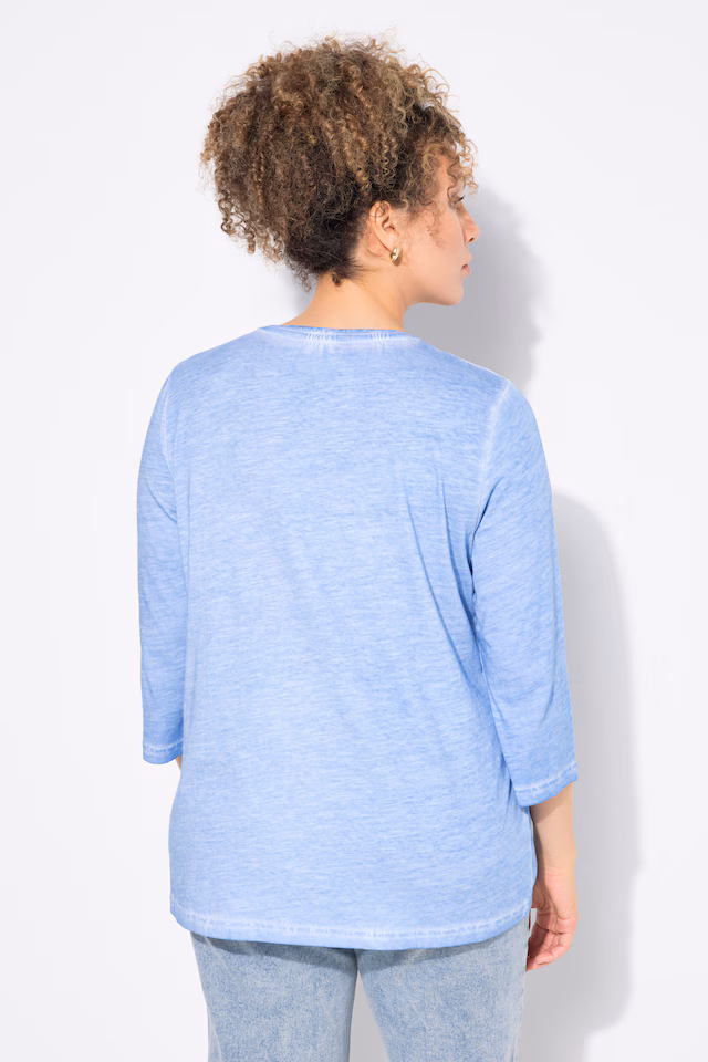UNIQUE Embroidered 3/4 Sleeve Tee